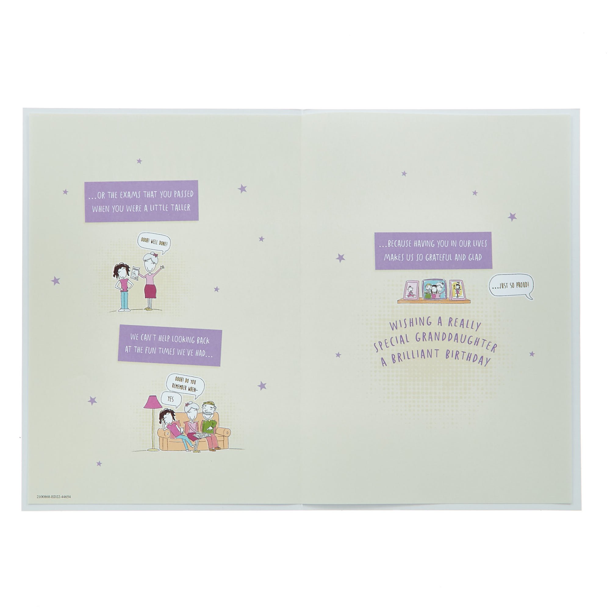 Birthday Card - Granddaughter Taking About You...