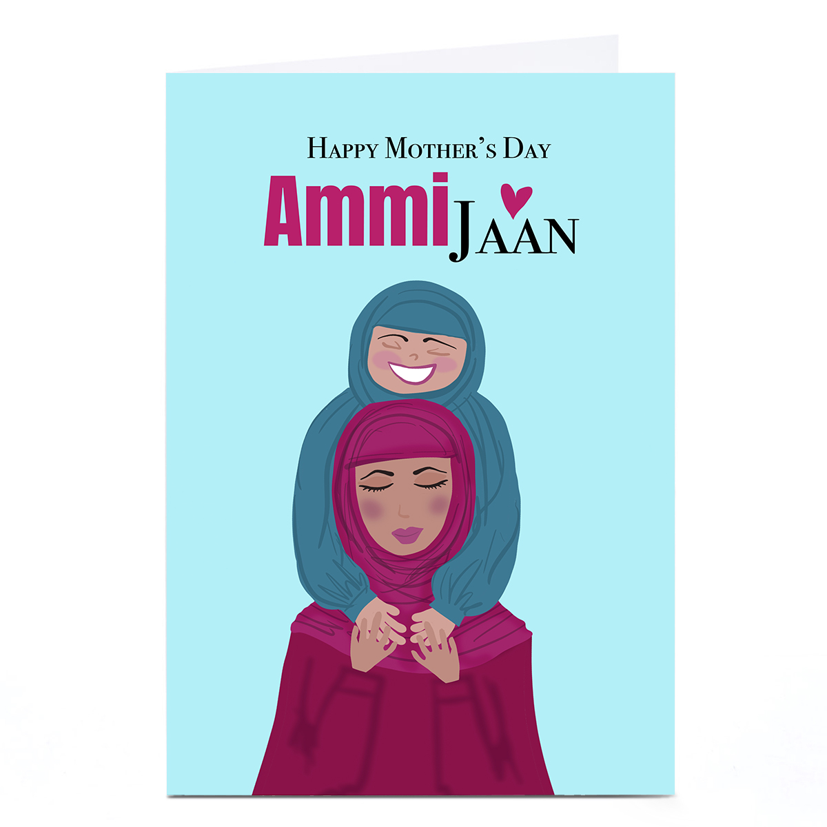 Personalised Roshah Designs Mother's Day Card - Ammi Jaan