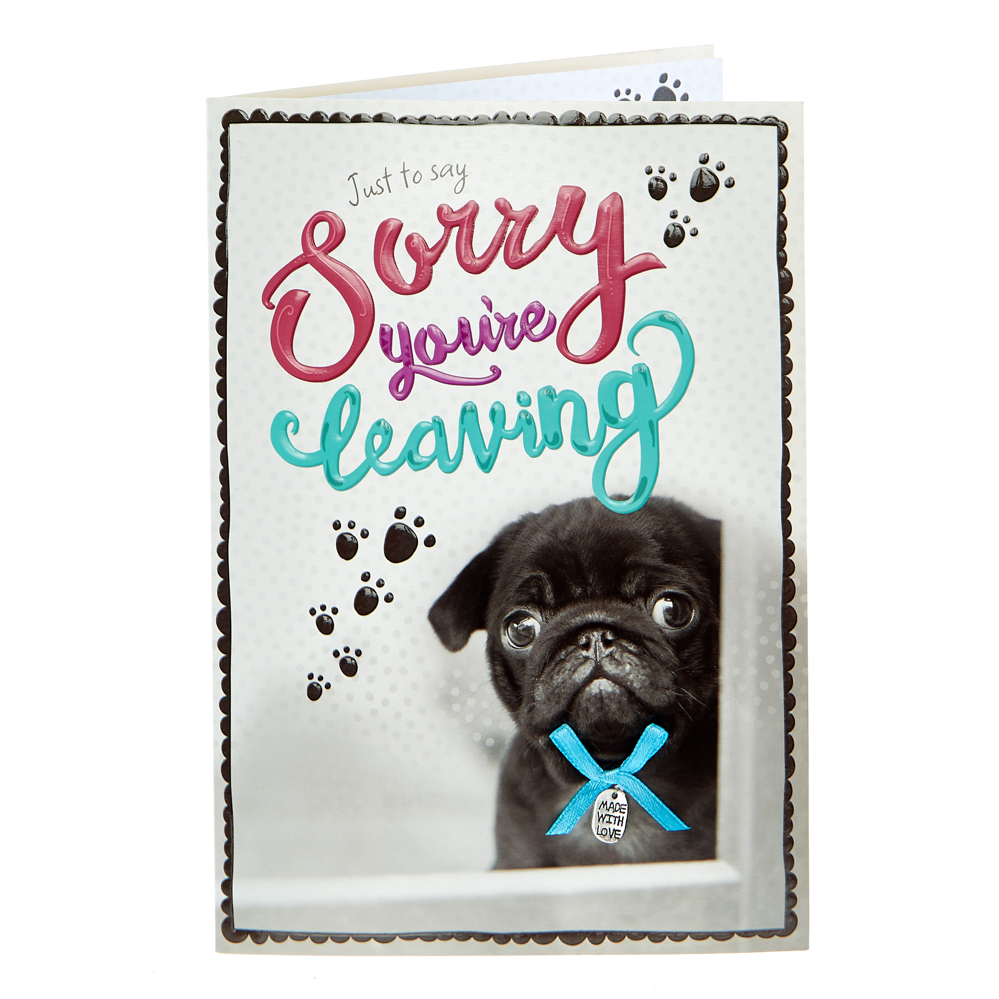 Leaving Card - Sad Pug
