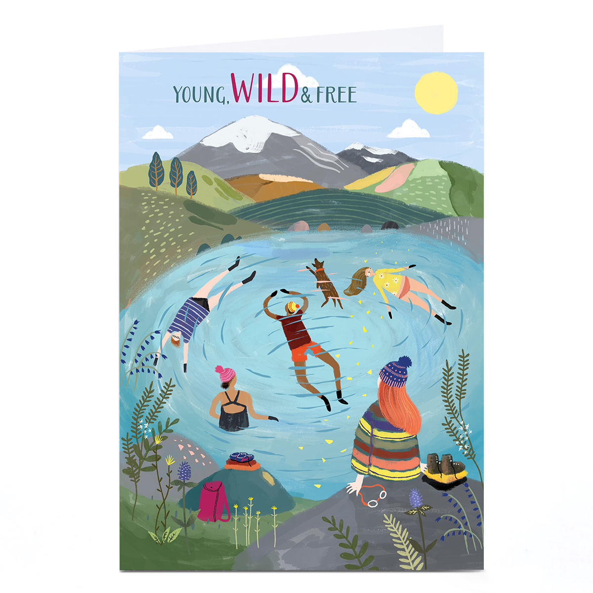 Personalised Card - Young, Wild & Free