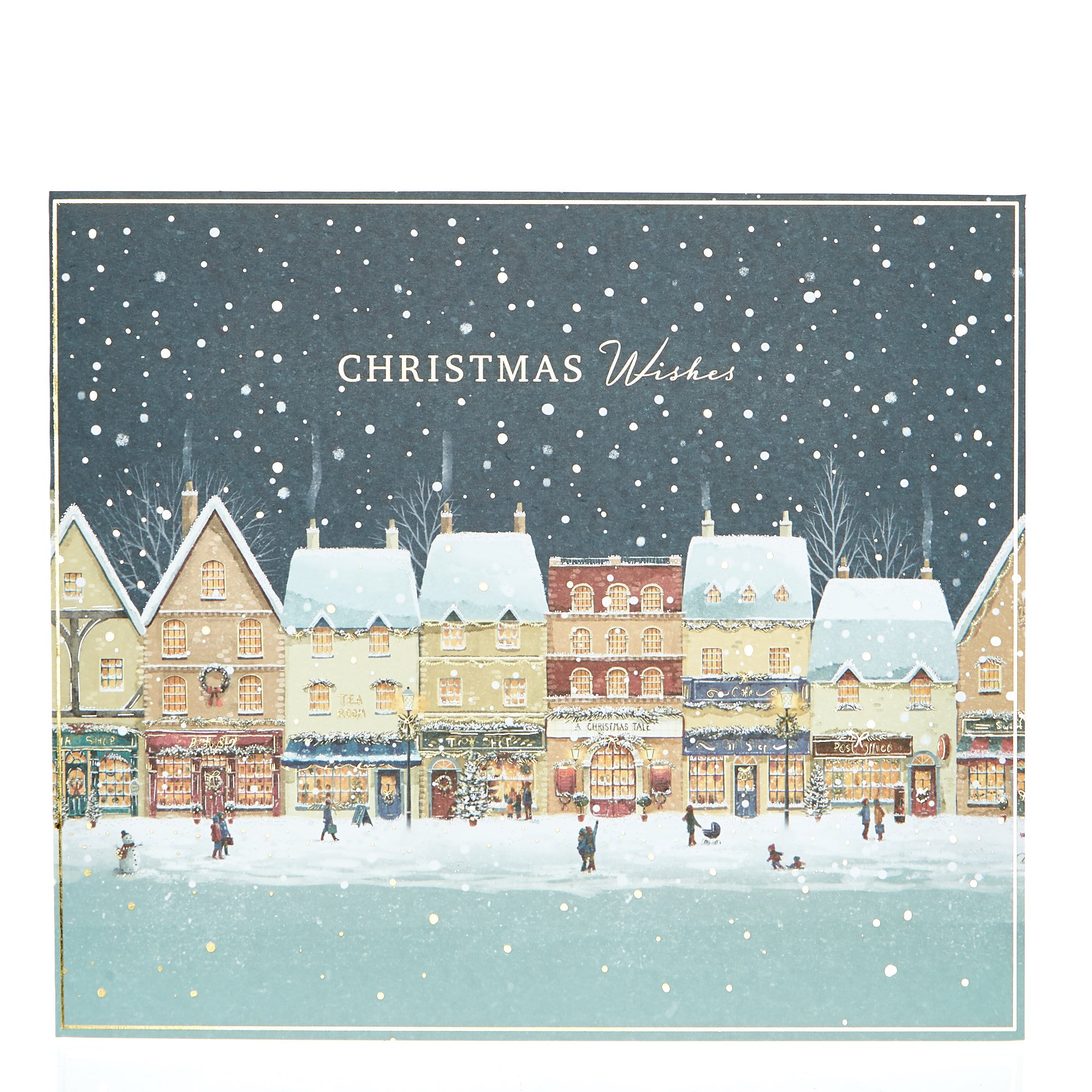 Box of 12 Deluxe Village Scene Charity Christmas Cards - 2 Designs