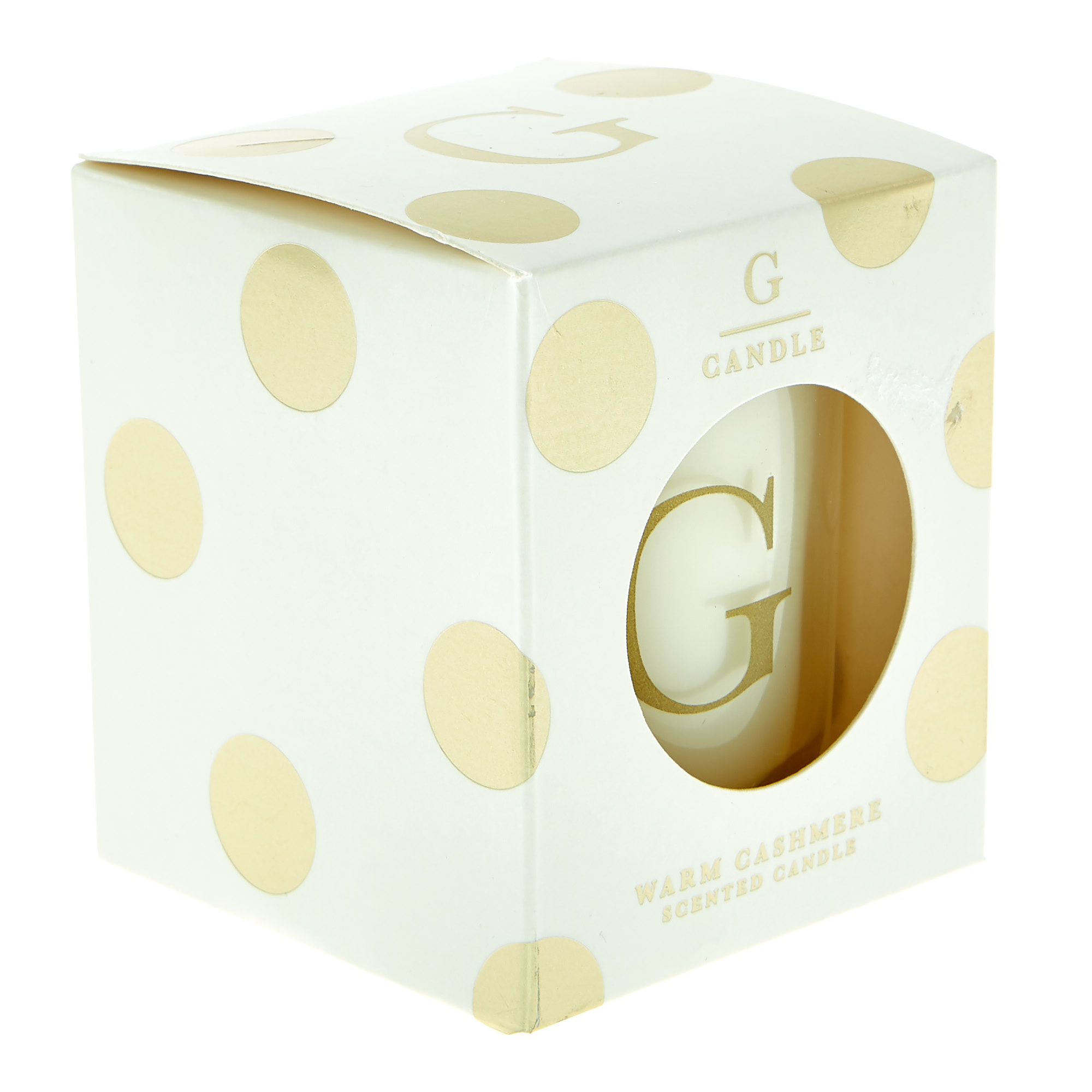 Letter G Warm Cashmere Scented Candle