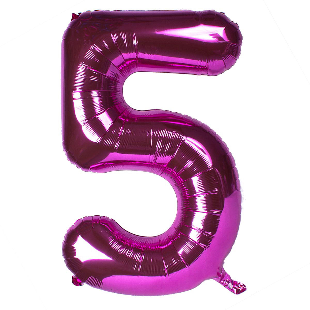 Pink Number 5 Giant Foil Helium Balloon INFLATED 