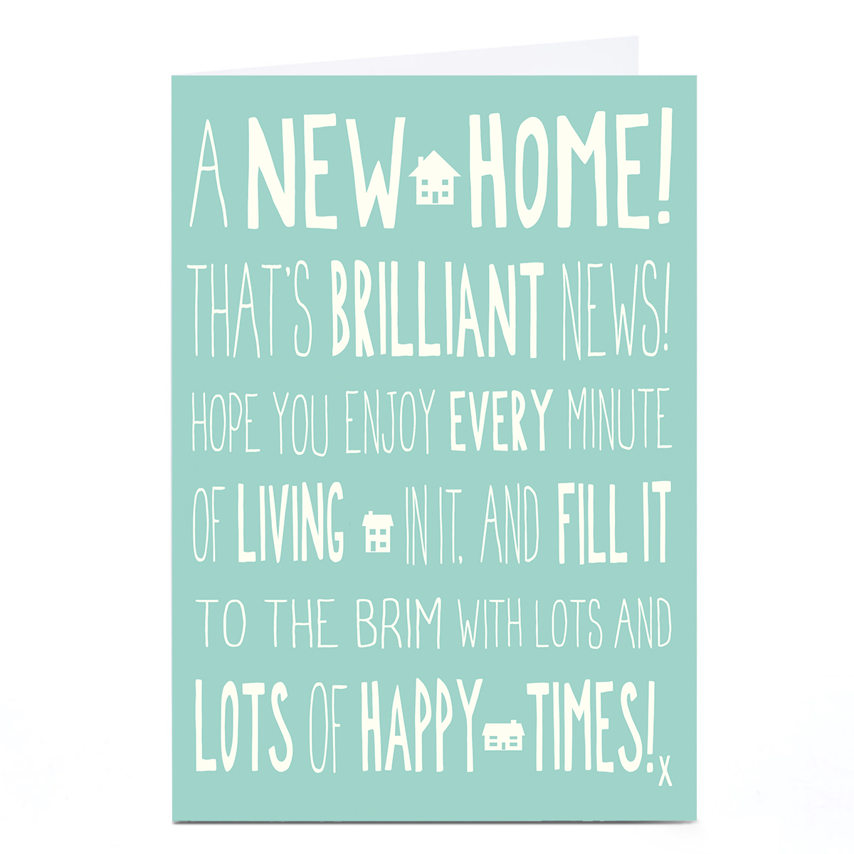 Personalised New Home Card - Brilliant News
