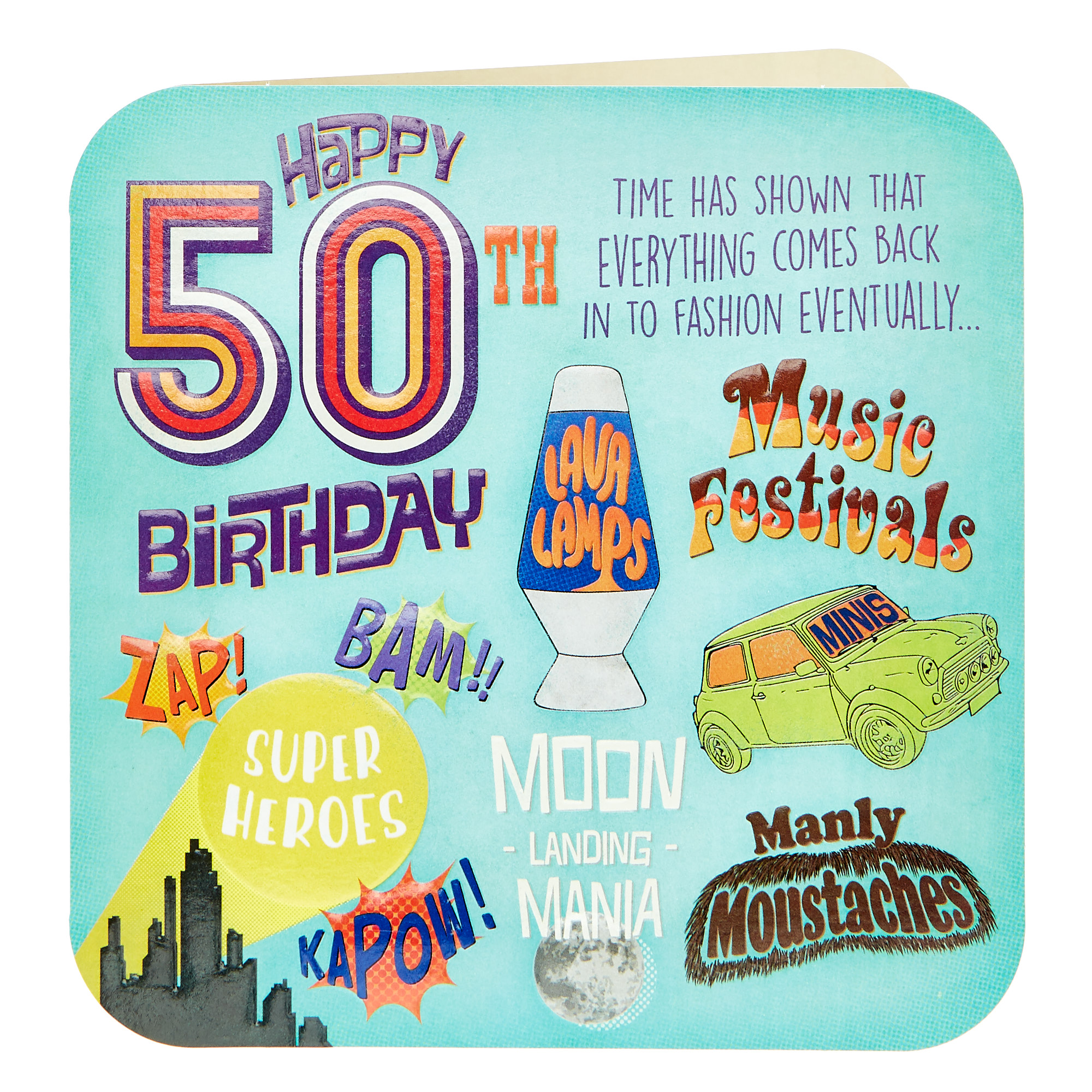 Platinum Collection 50th Birthday Card - Time Has Shown...