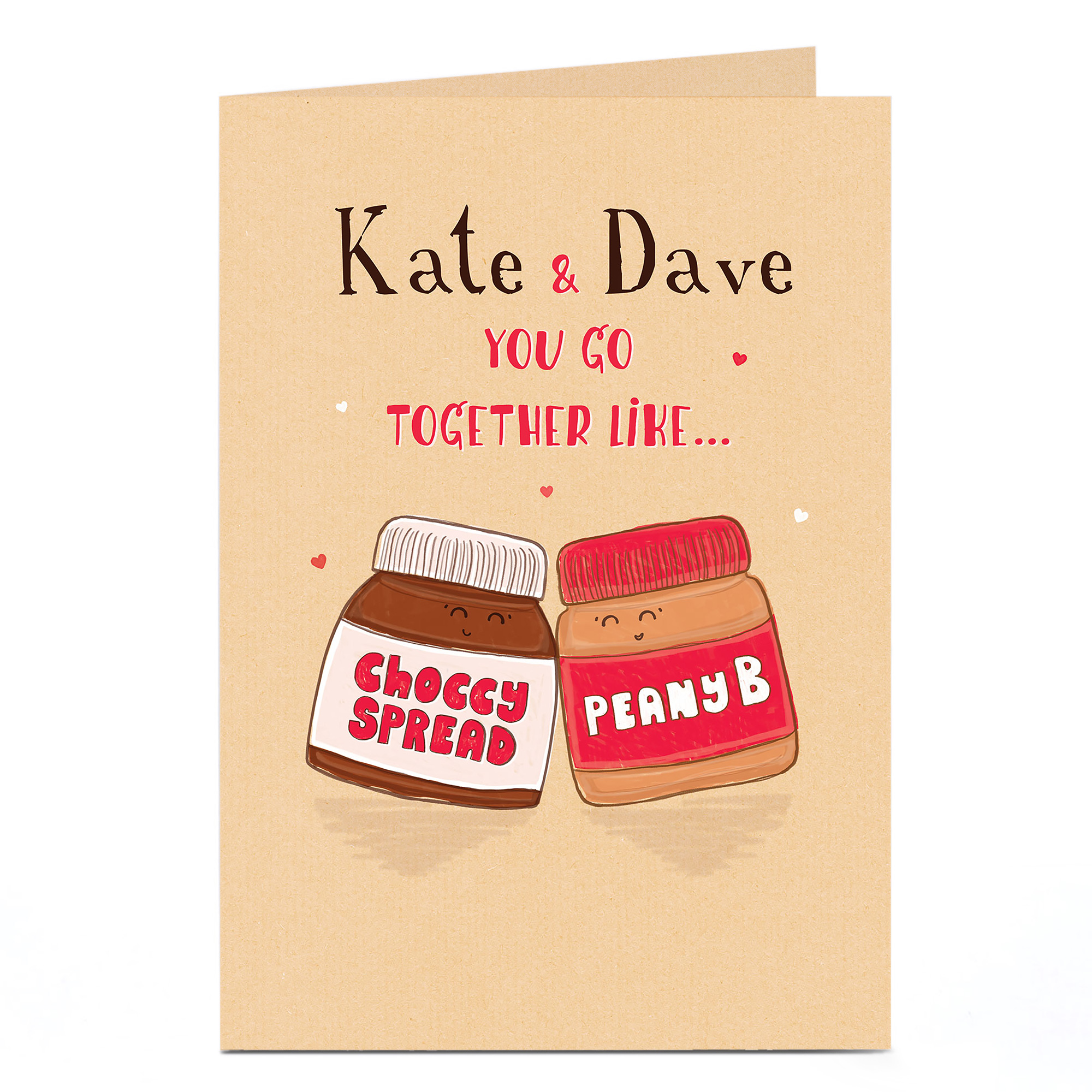 Personalised Card - You Go Together Like...