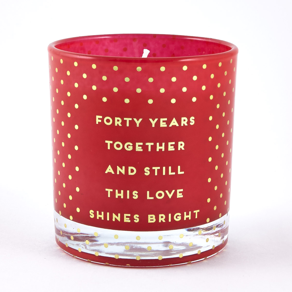 Tulip Scented Ruby Wedding Anniversary Candle