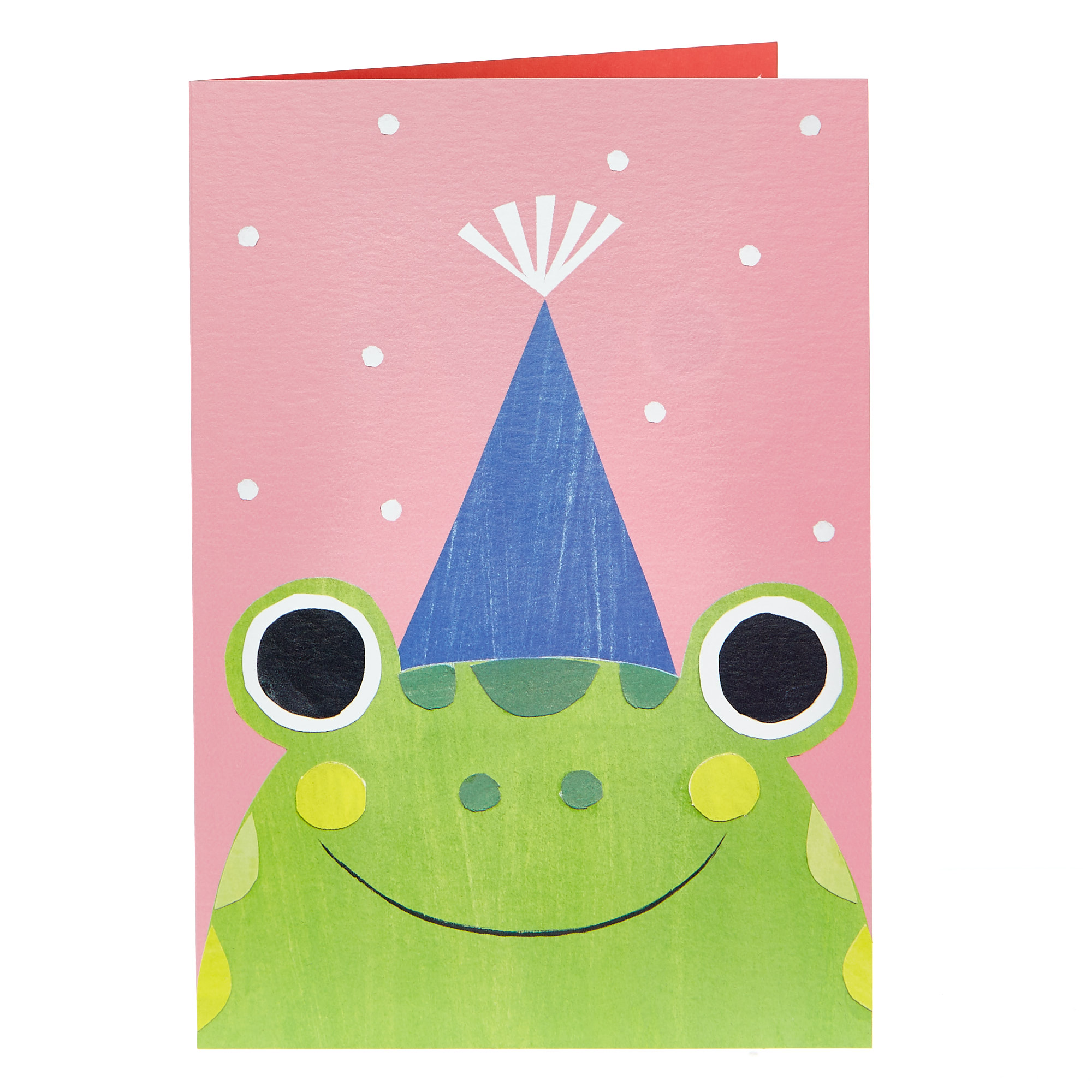 Birthday Card - Frog In A Party Hat