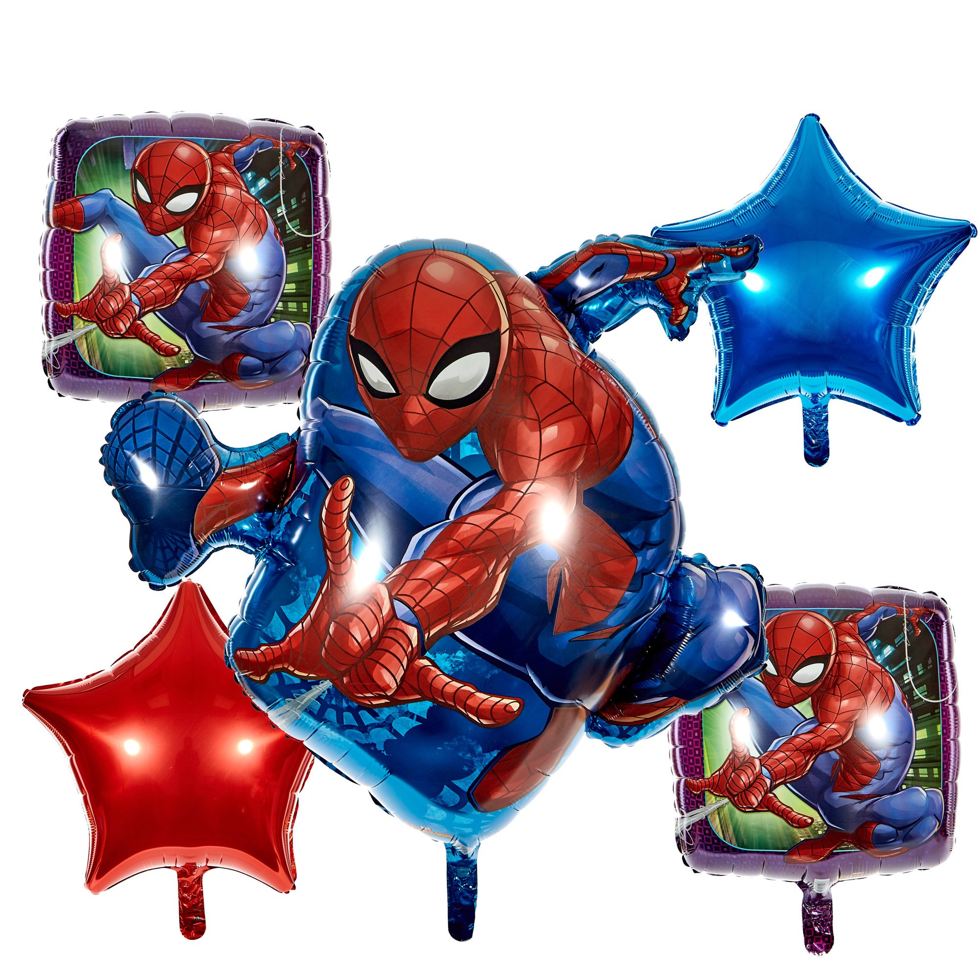 Marvel Spider-Man Foil Balloon Bouquet (Deflated)
