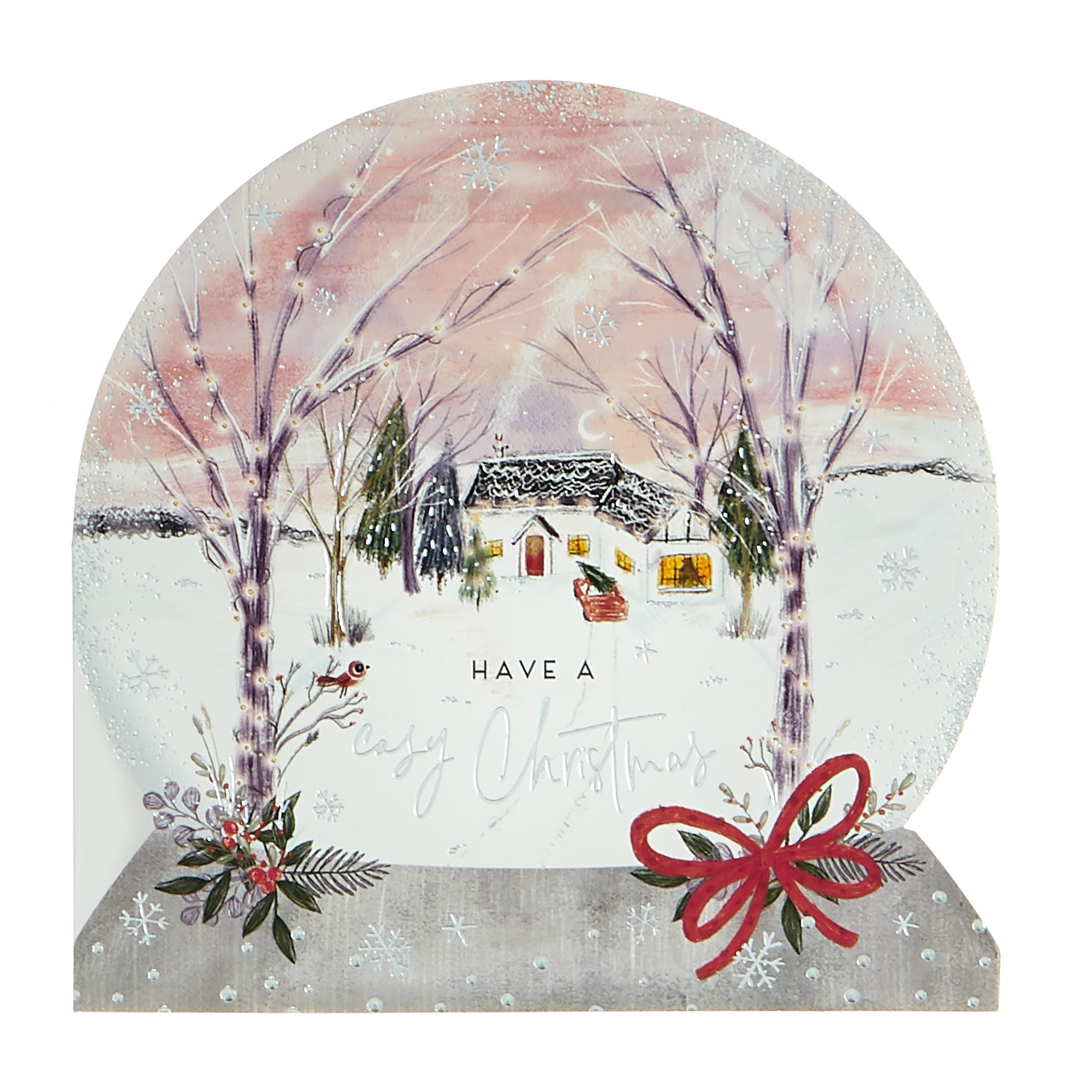 16 Charity Christmas Cards - Snow Globes (2 Designs)