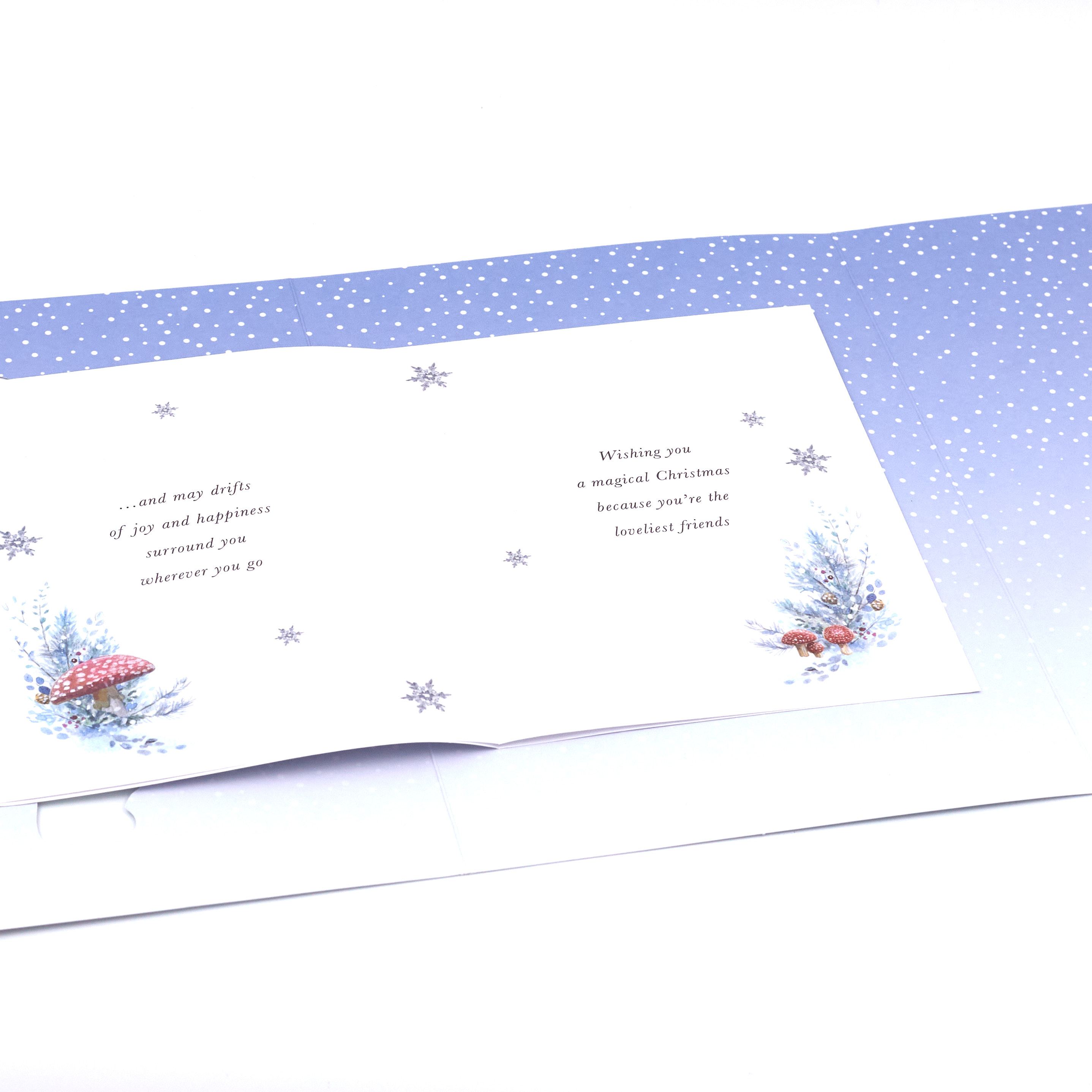 Christmas Card - Very Special Friends, Cute Penguins In Snow
