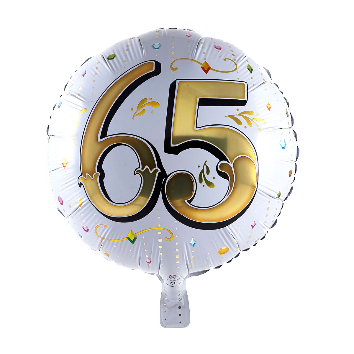 65th Birthday Foil Helium Balloon