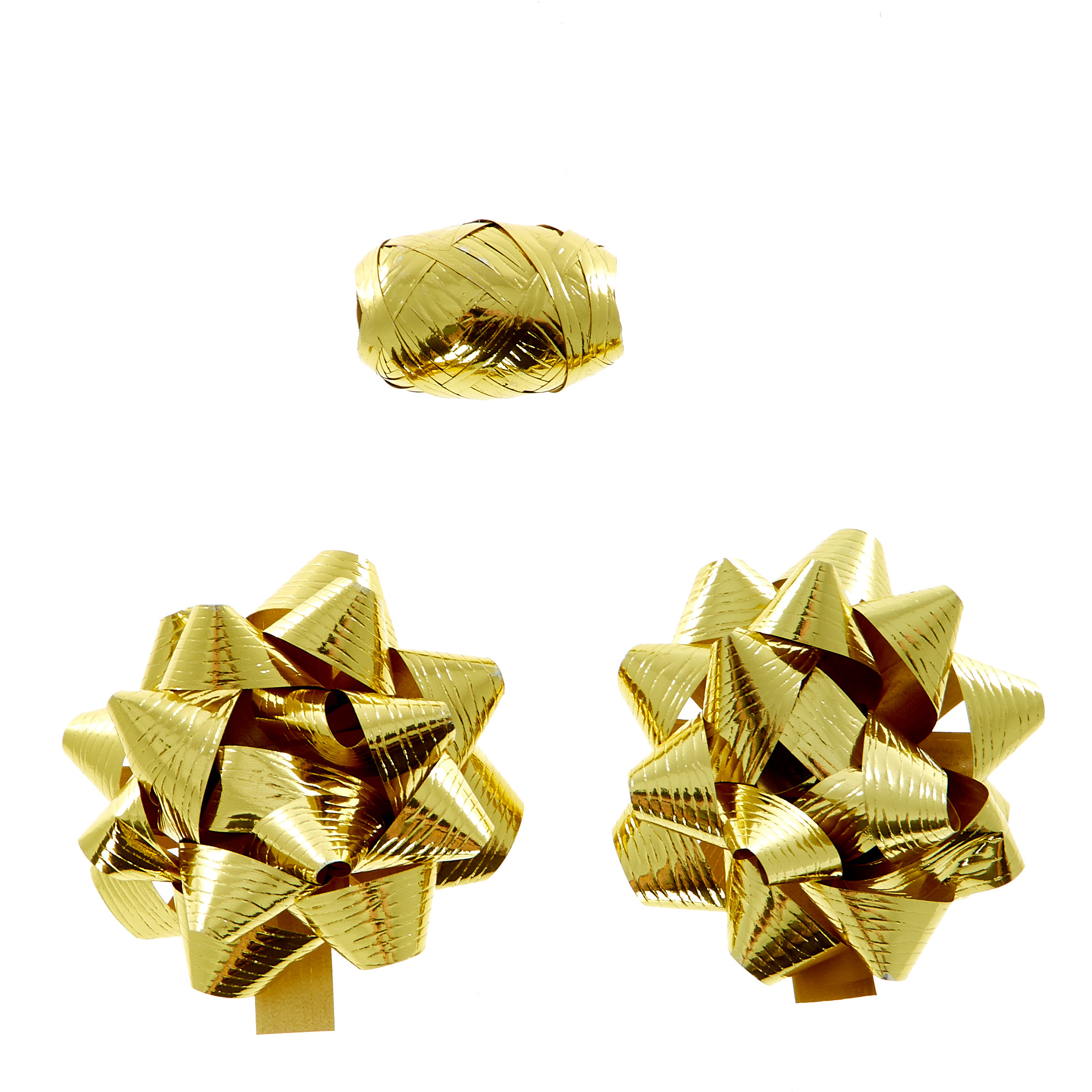 Gold Luxury Bows & Curling Ribbon