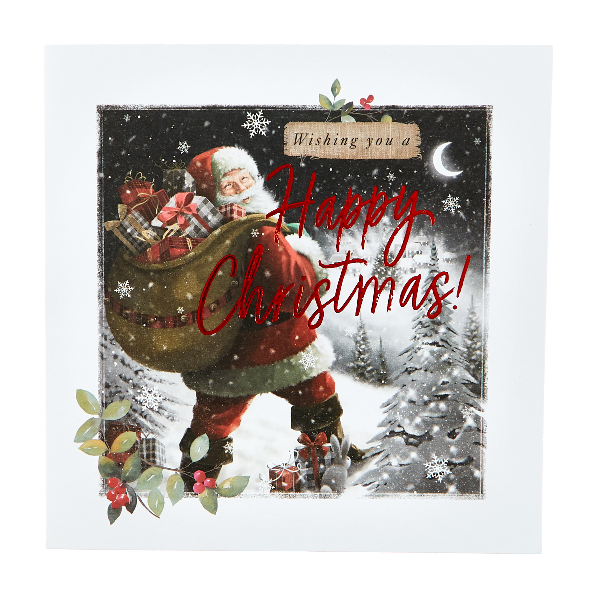 16 Charity Christmas Cards - Traditional Santa (2 Designs)