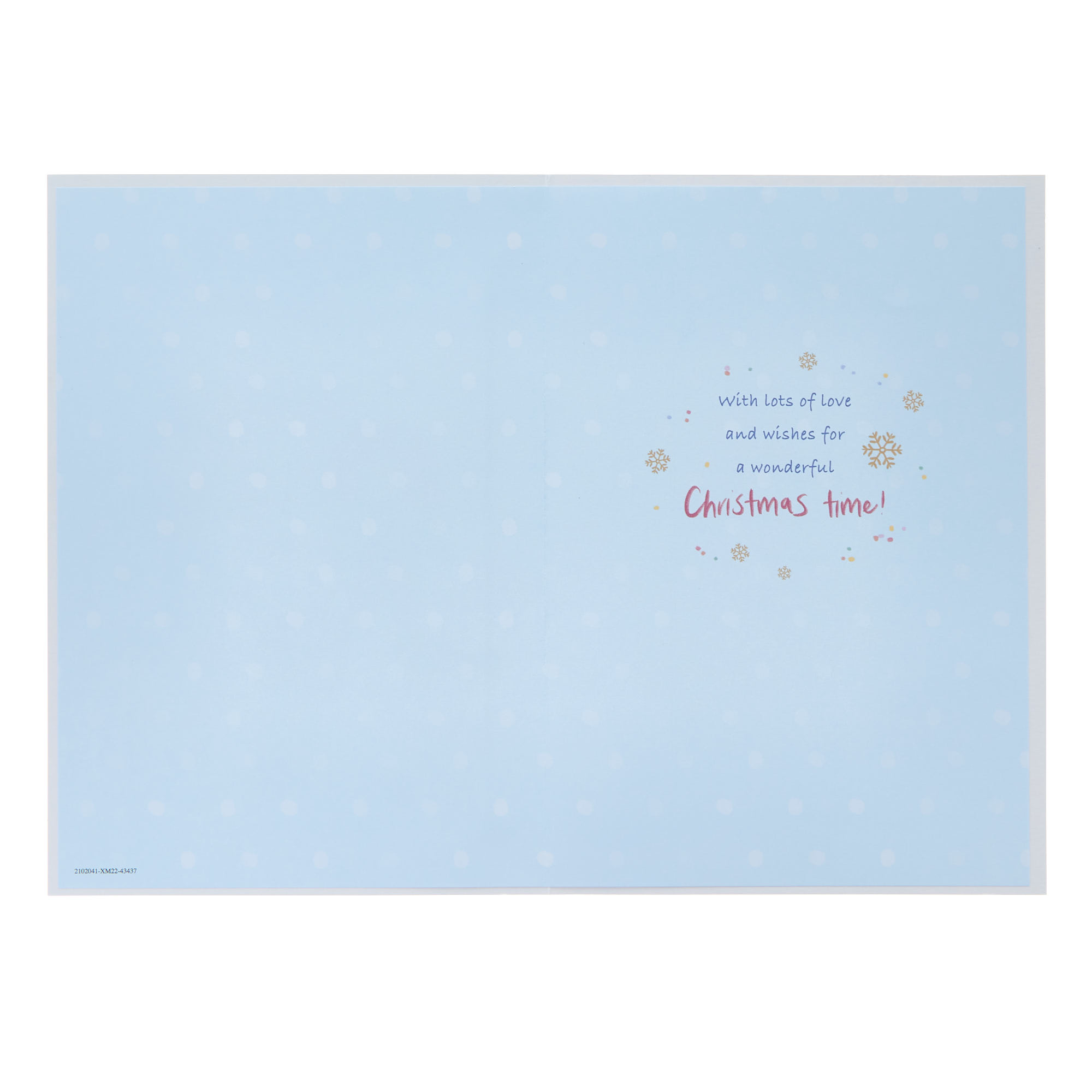 Niece Playing In The Snow Christmas Card