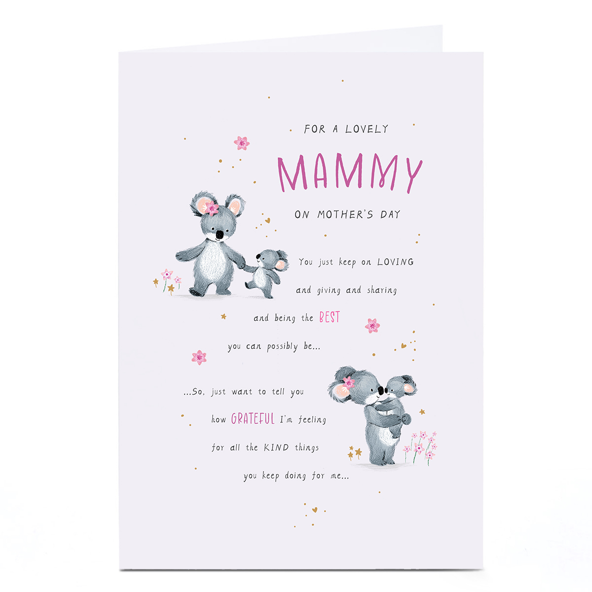 Mother's Day Card - For A Lovely Mammy