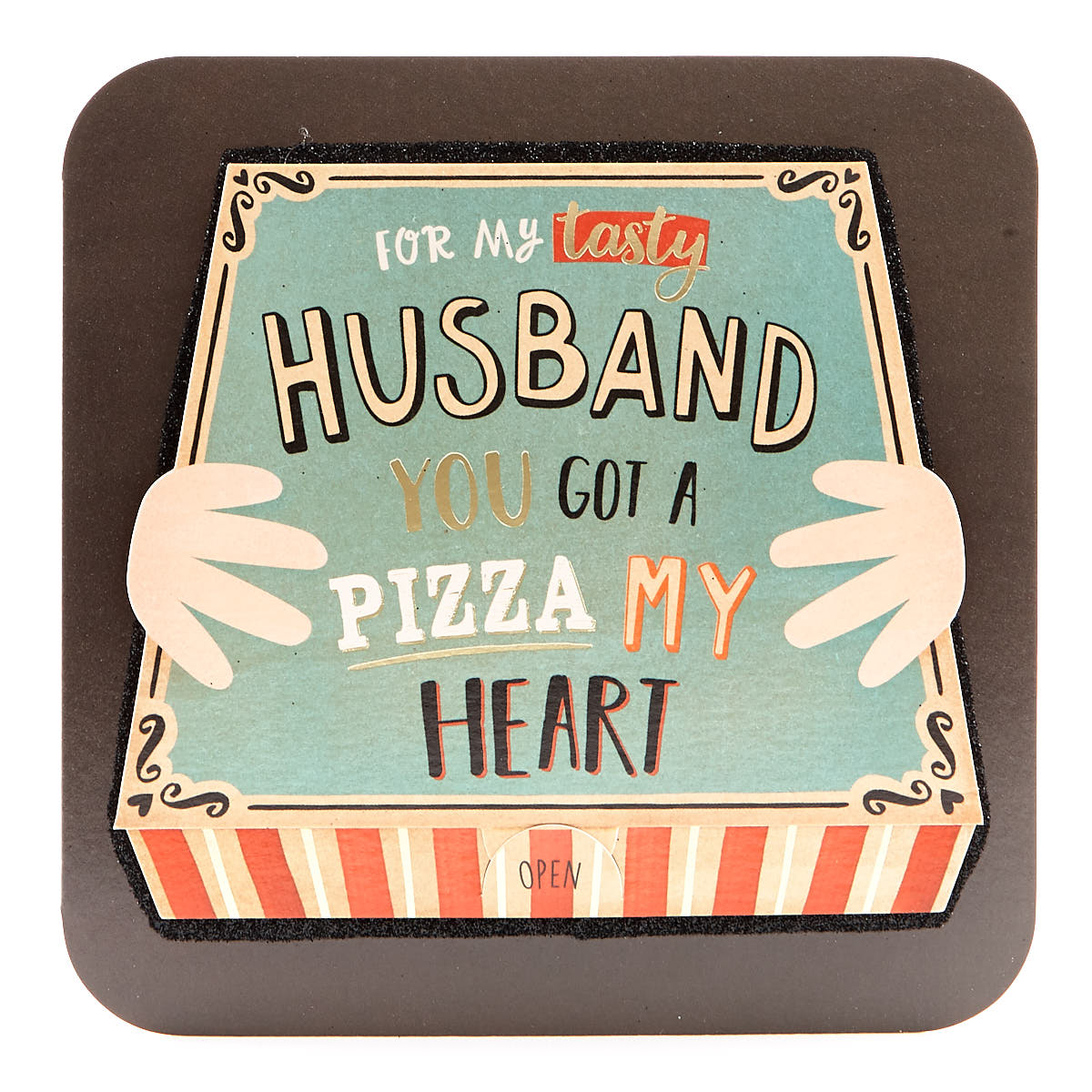VIP Collection Birthday Card - Husband Pizza My Heart
