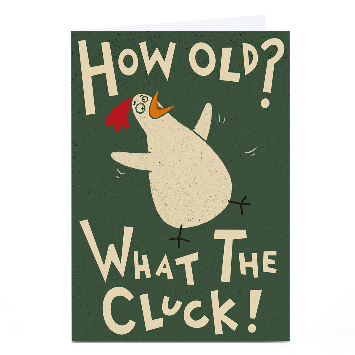 Personalised Tin Bath Birthday Card - What The Cluck?