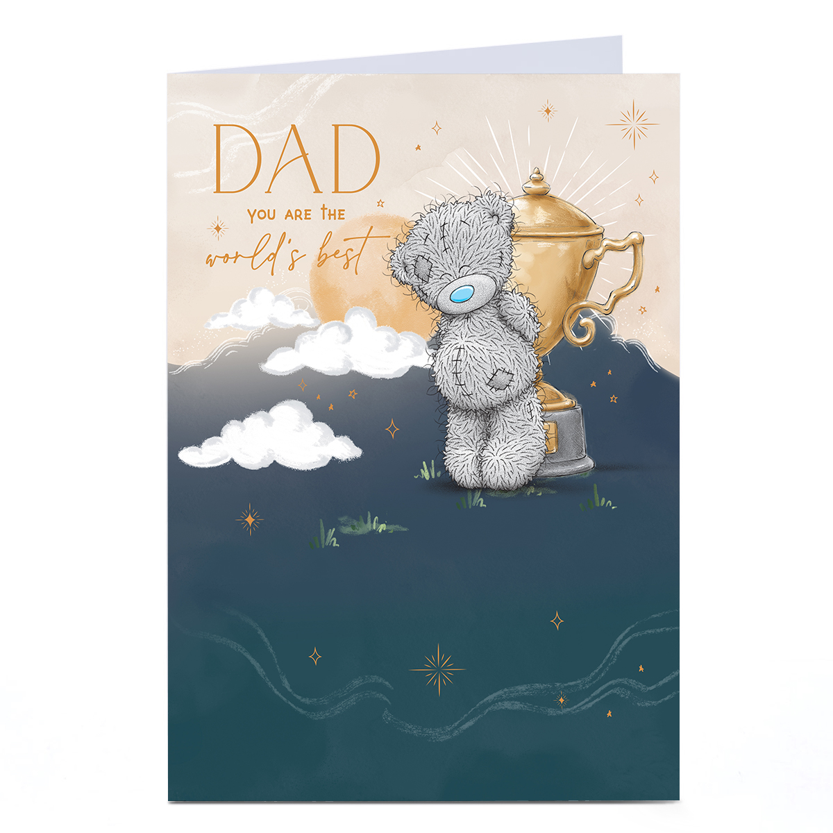 Personalised Tatty Teddy Father's Day Card - World's Best, Dad