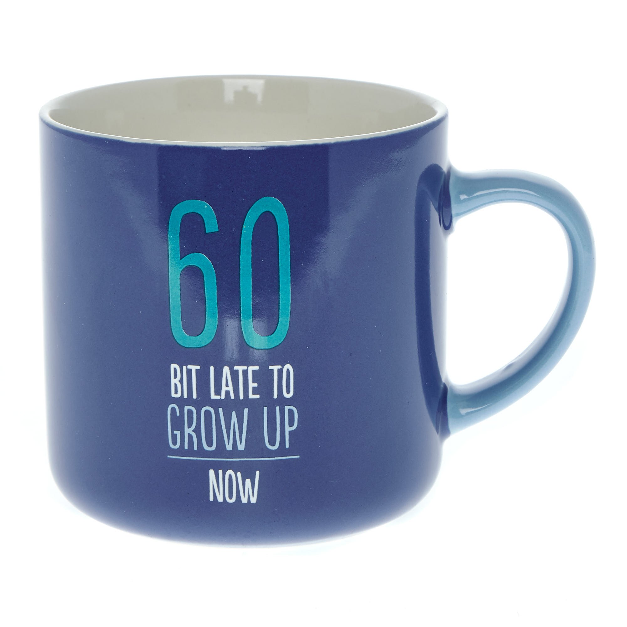 Bit Late to Grow Up 60th Birthday Mug