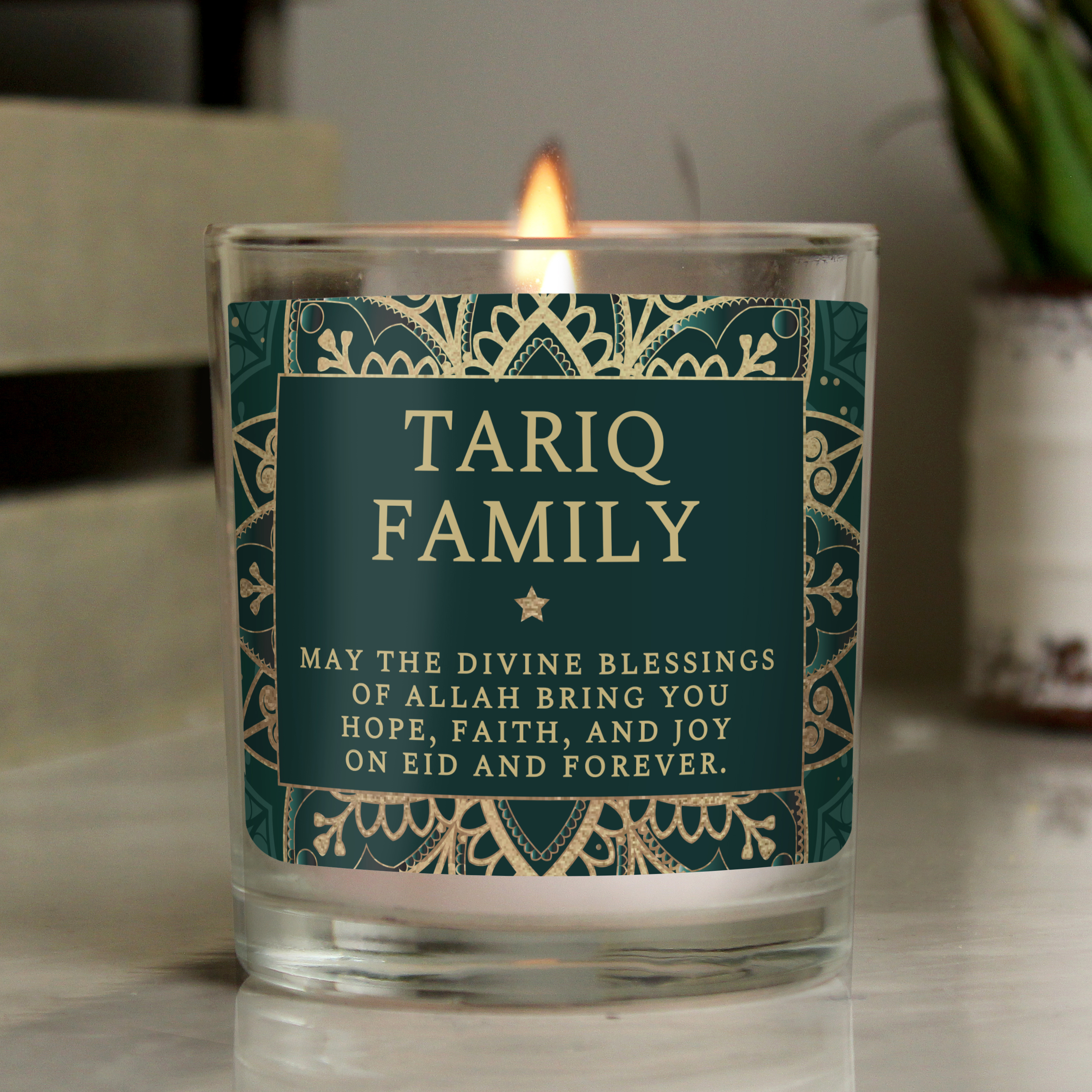 Personalised Eid Jar Candle