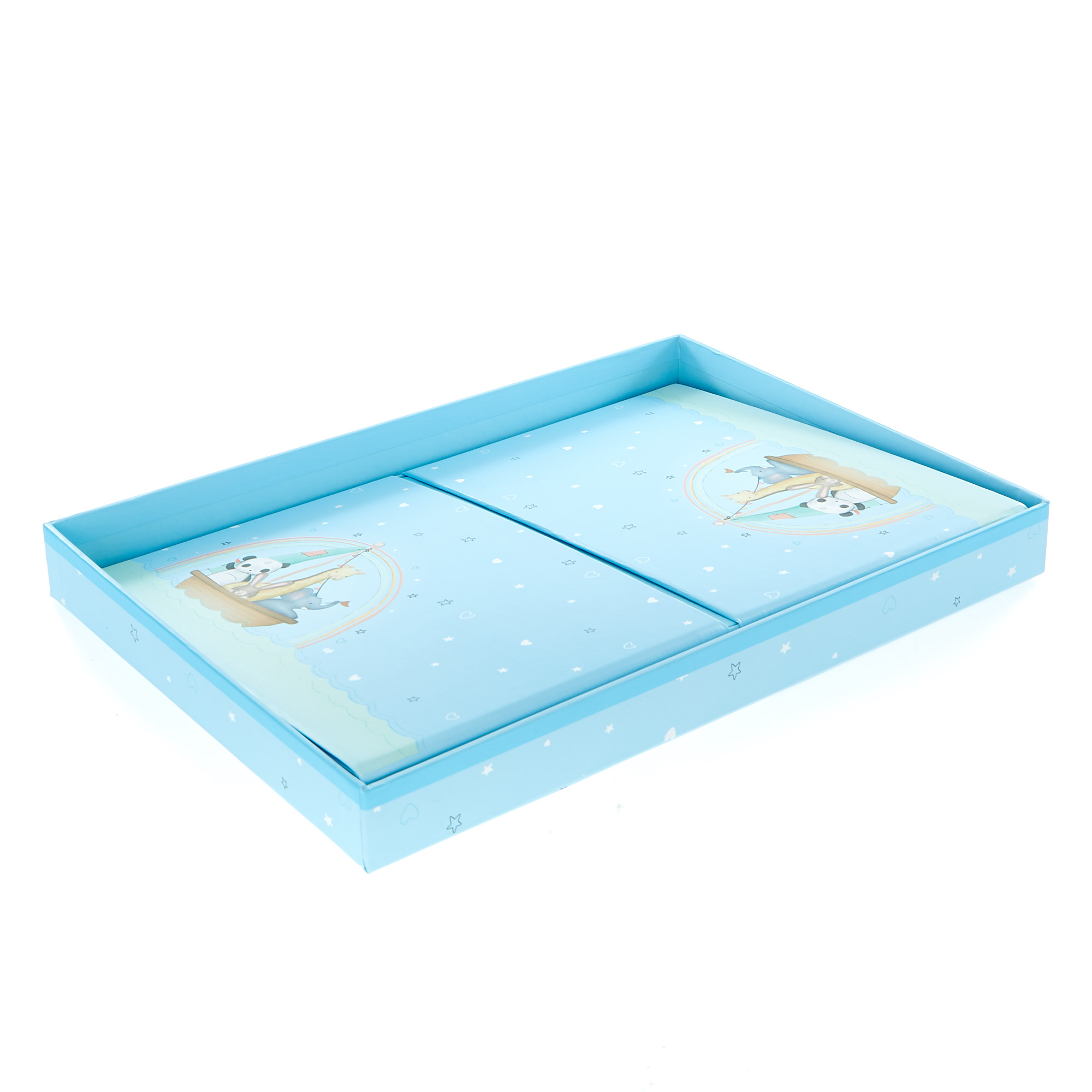 Magnetic Flat-Pack Baby Boy Gift Box 