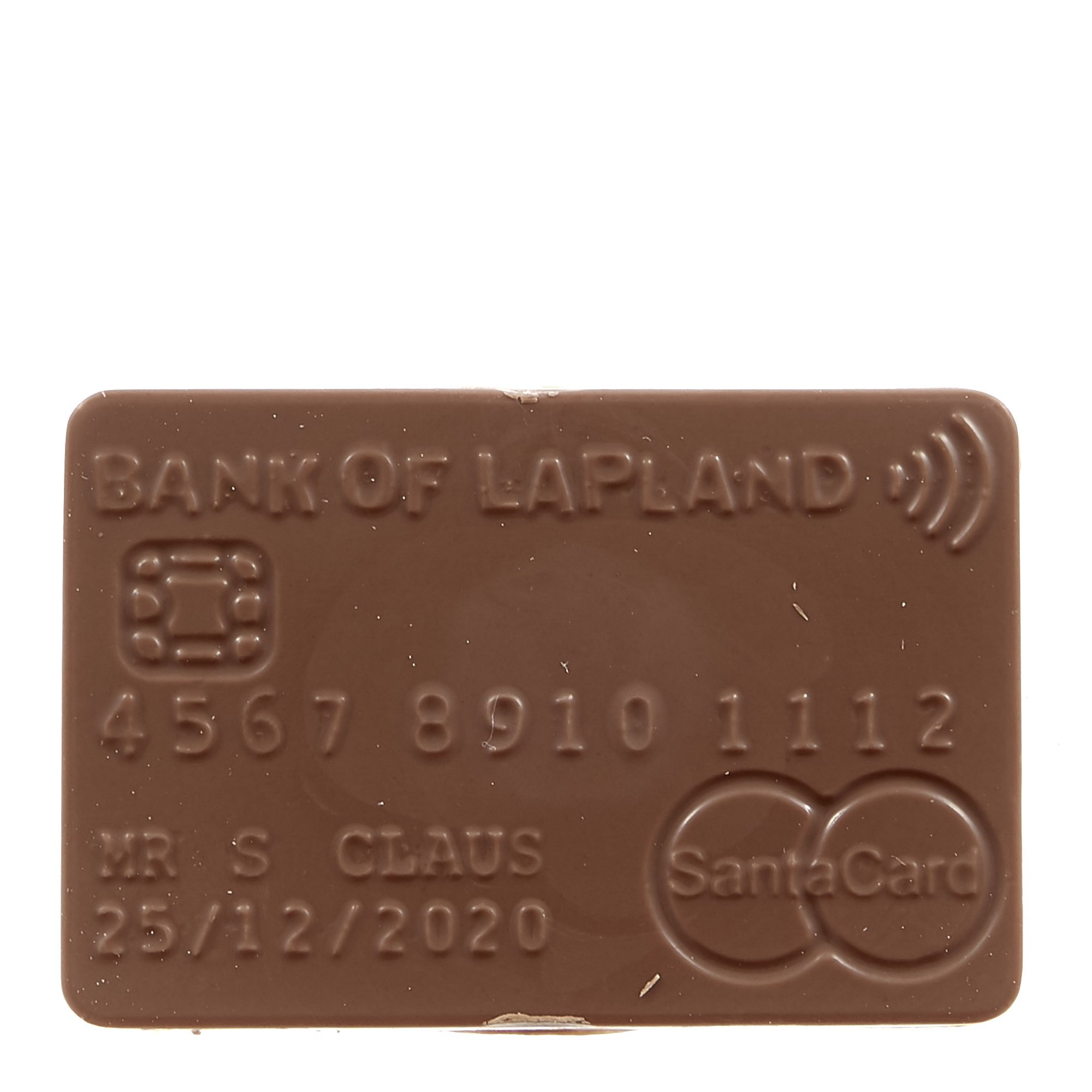 Chocolate Santa Claus Credit Card