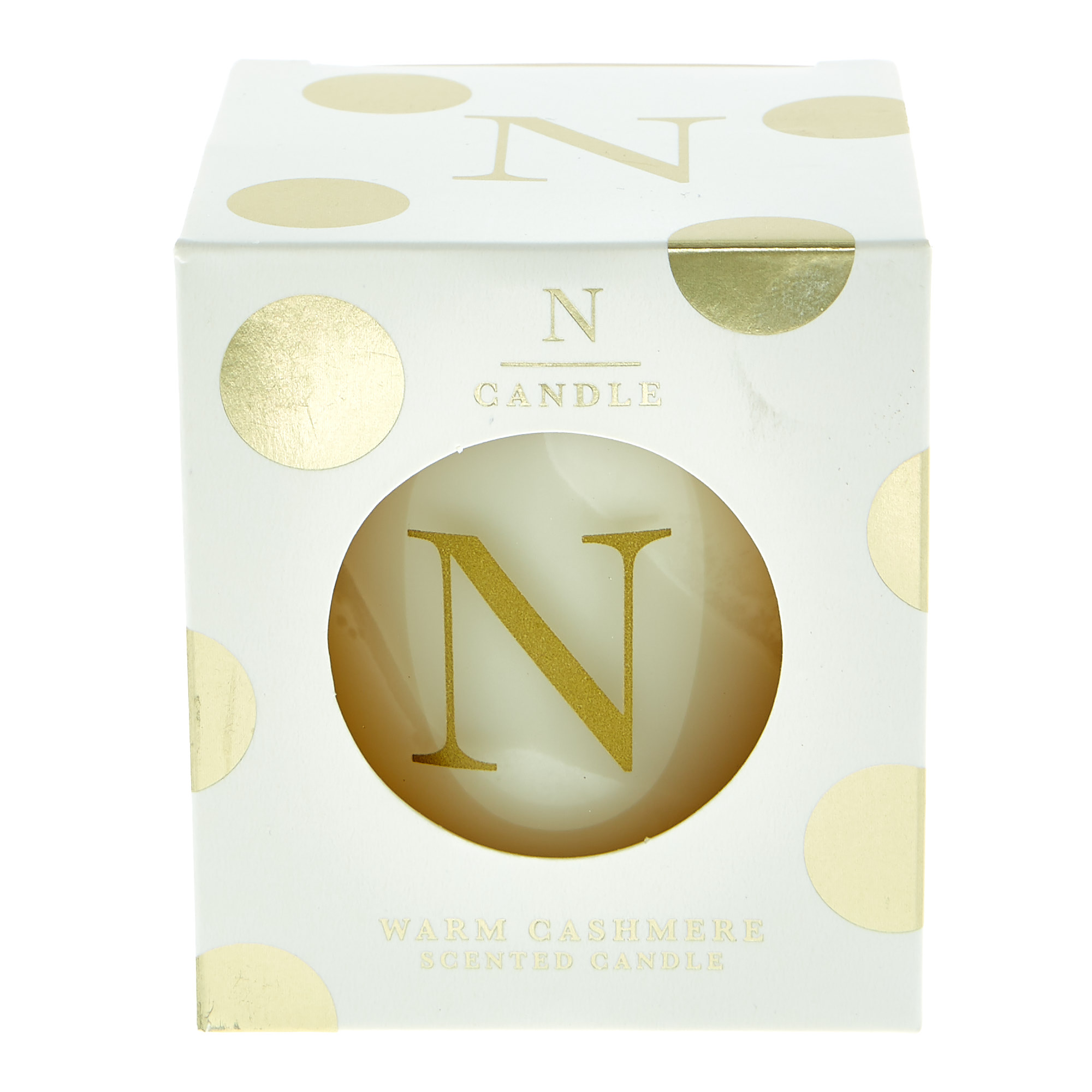 Letter N Warm Cashmere Scented Candle