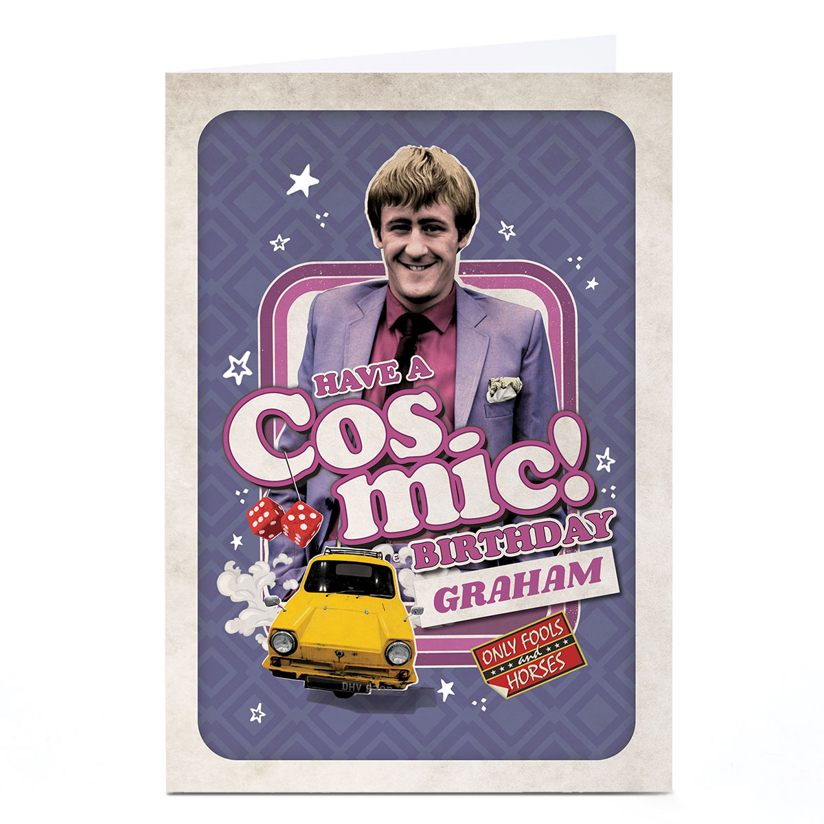 Personalised Birthday Card - Cosmic with Relation