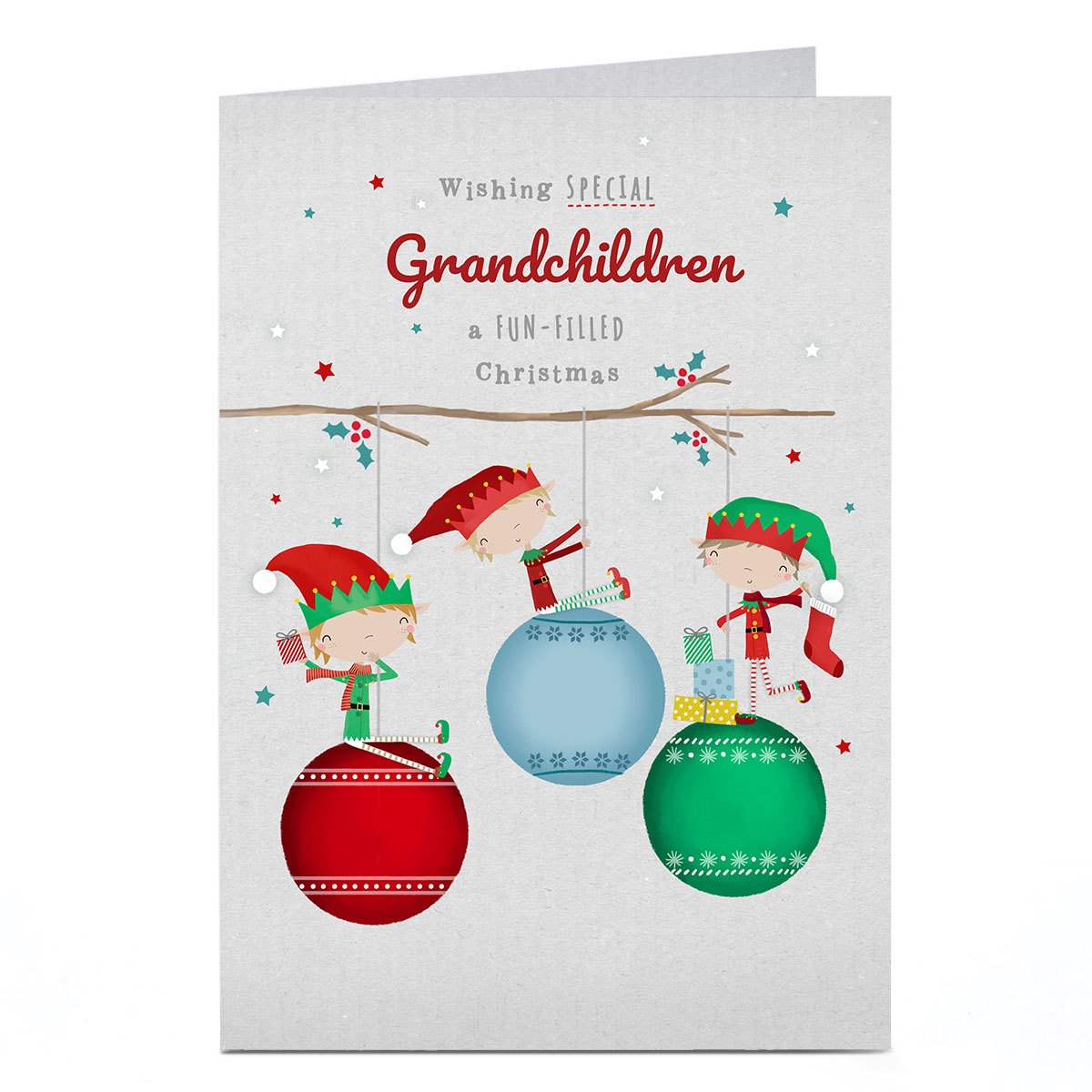 Personalised Christmas Card - Fun Filled Christmas 