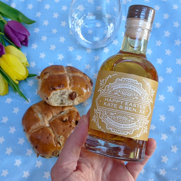 Personalised Hot Cross Bun Gin