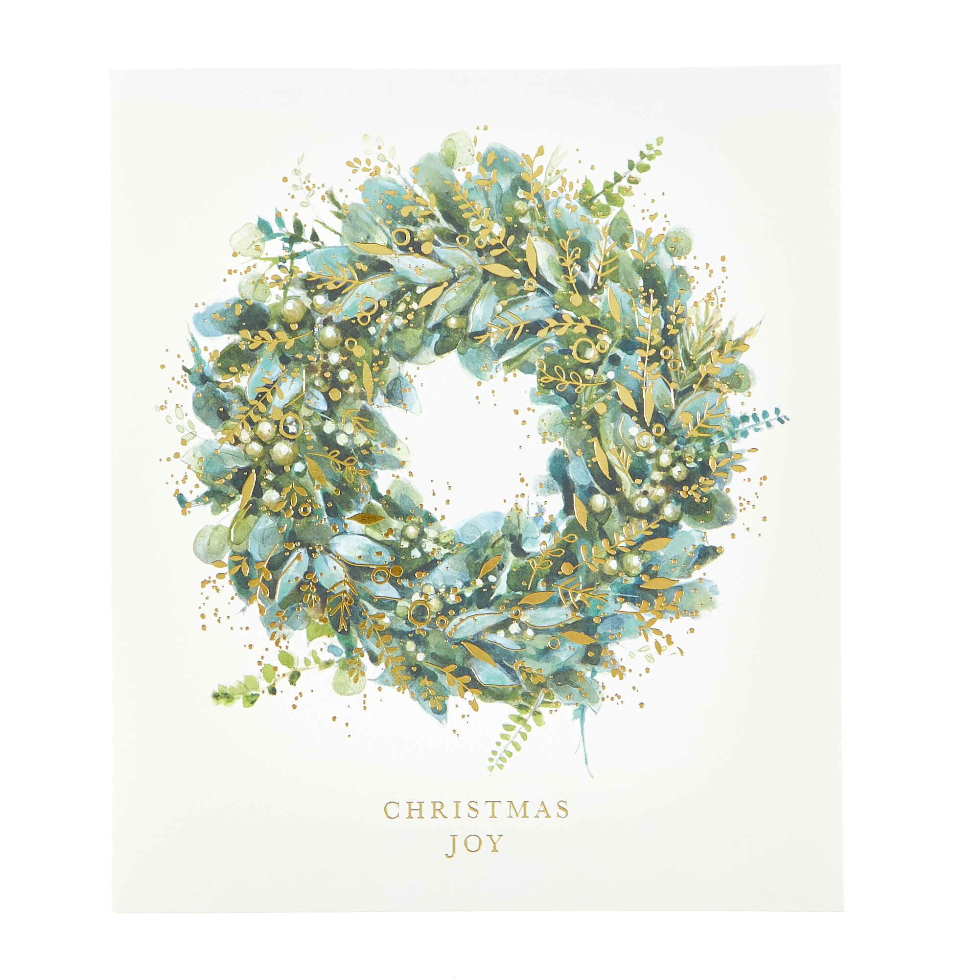 12 Deluxe Charity Boxed Christmas Cards - Tree & Wreath (2 Designs)