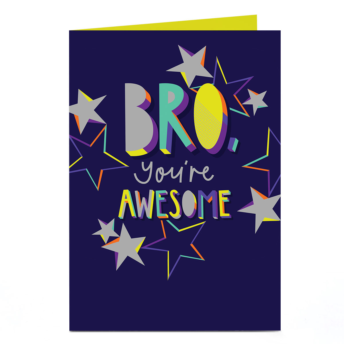 Birthday Card - Bro You're Awesome