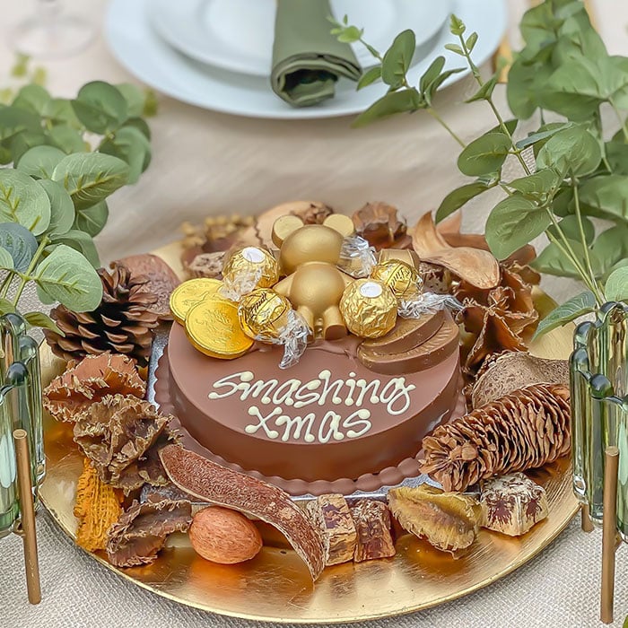 Personalised Mini Gold Smash Cake