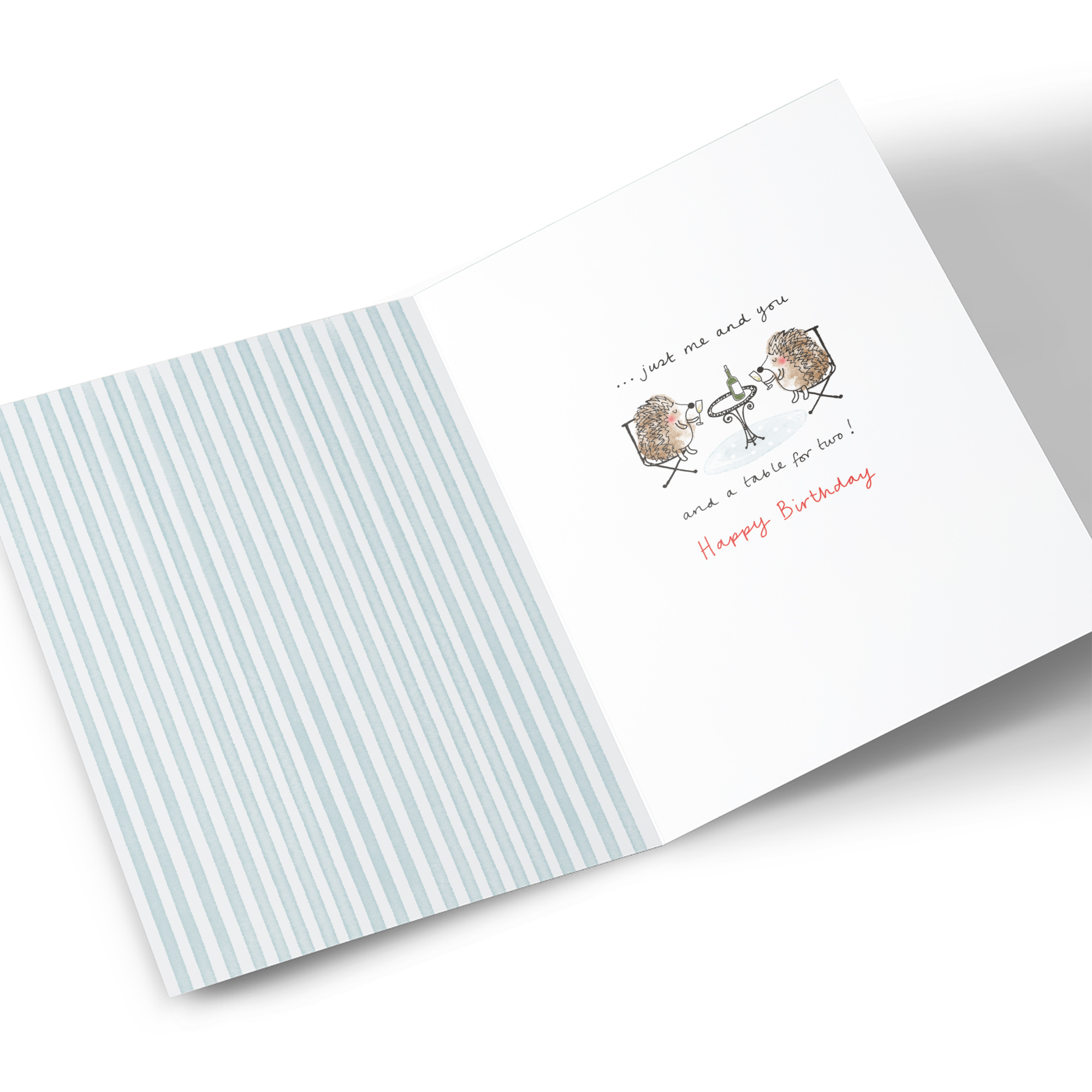 Birthday Card - Just You and Me Hedgehogs, Husband