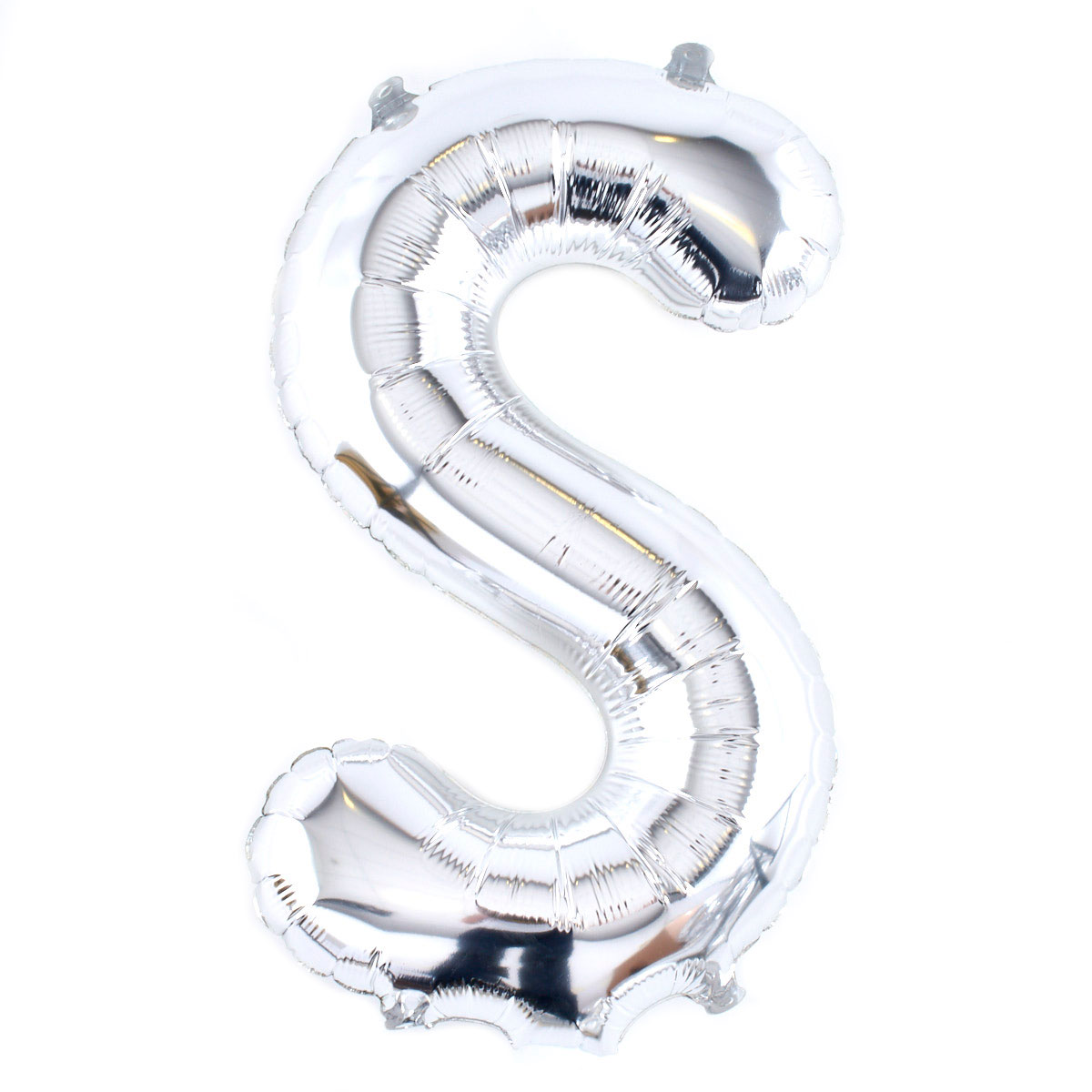 Silver Letter S Air-Inflated Balloon