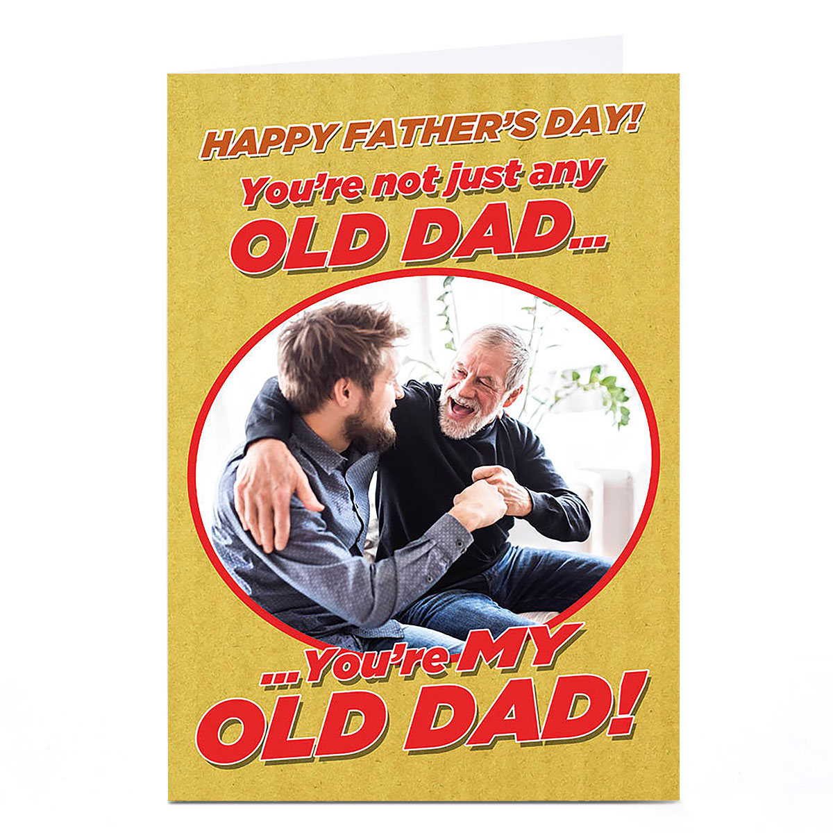 Photo Emotional Rescue Father's Day Card - Any Old Dad