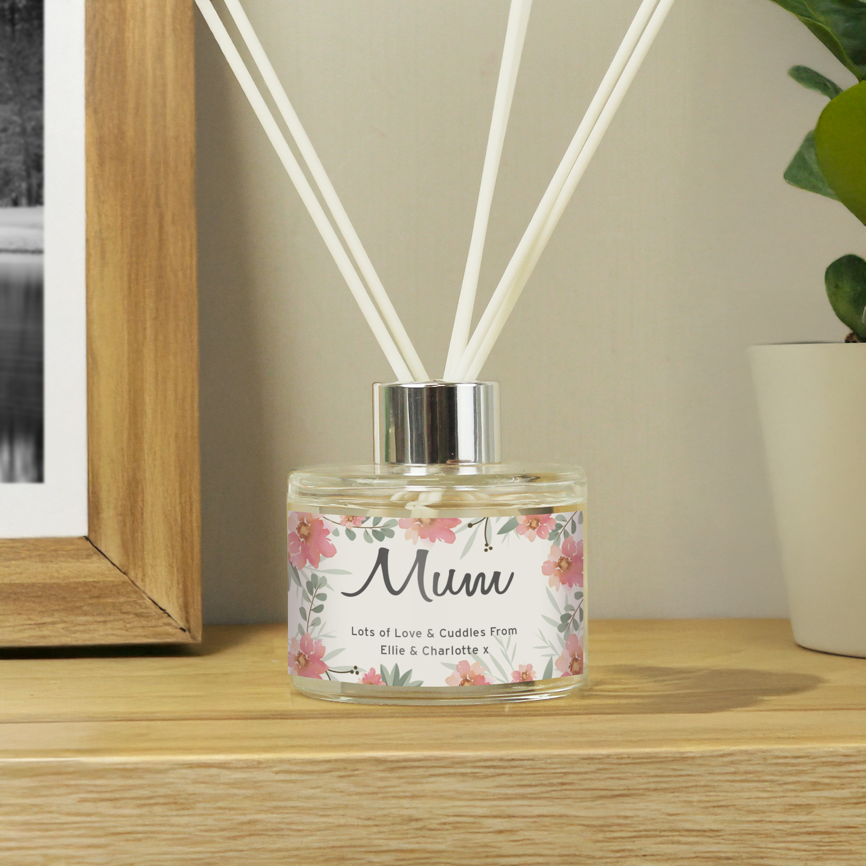 Personalised Floral Sentimental Reed Diffuser