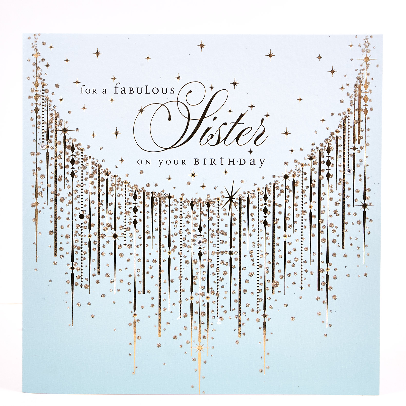 Exquisite Collection Birthday Card - Fabulous Sister