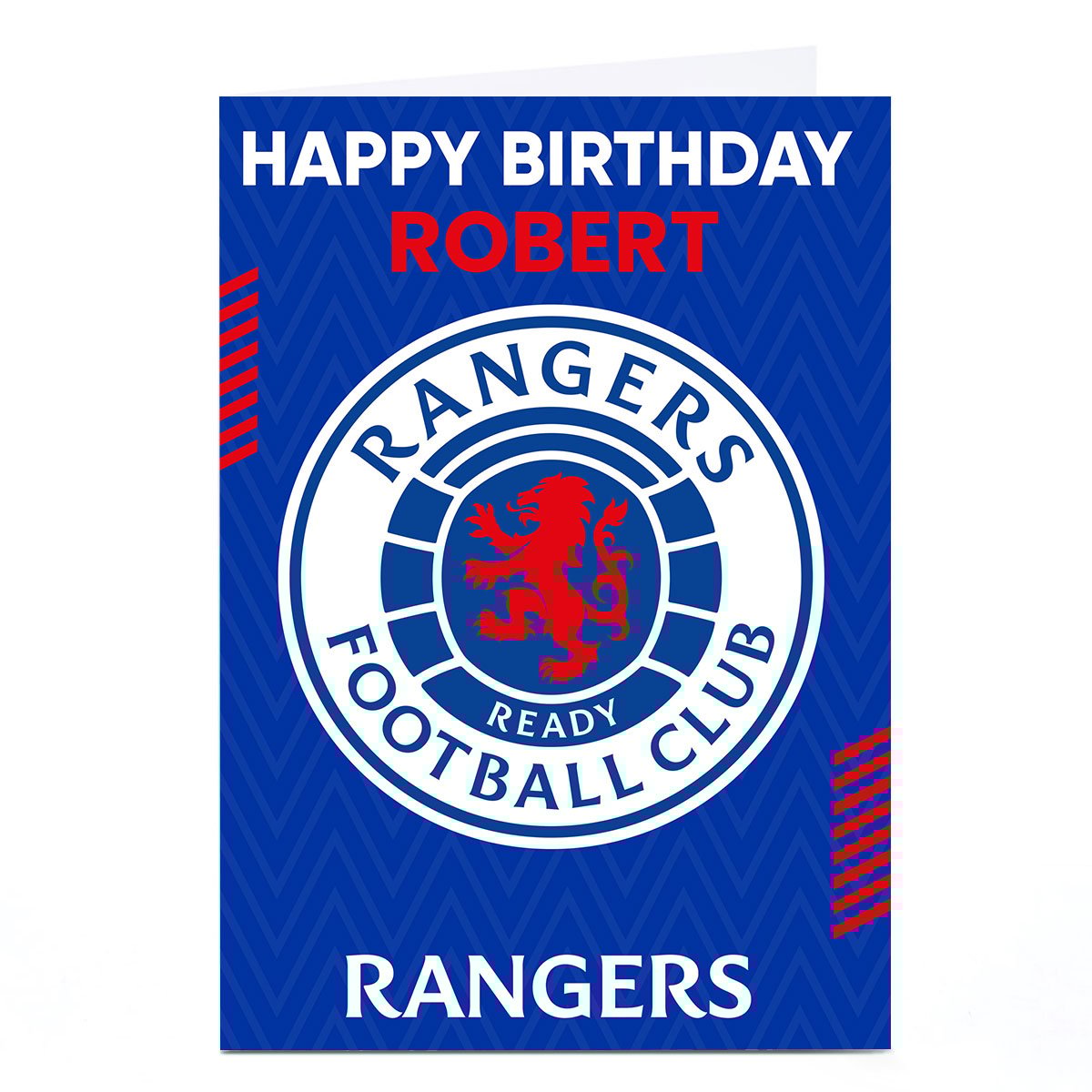 Personalised Football Birthday Card - Rangers Football Club
