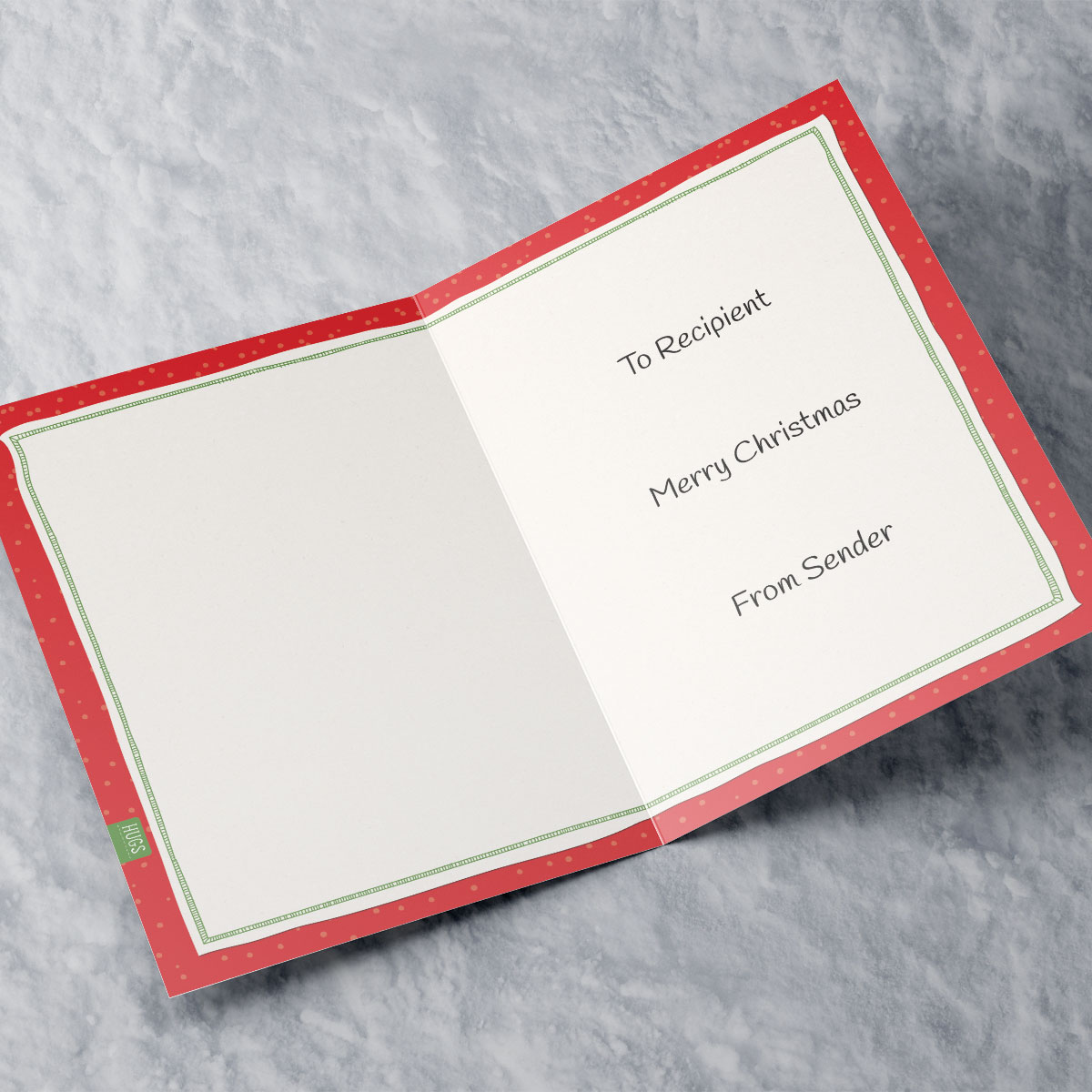 Personalised Hugs Bear Christmas Card - Stack of Gifts
