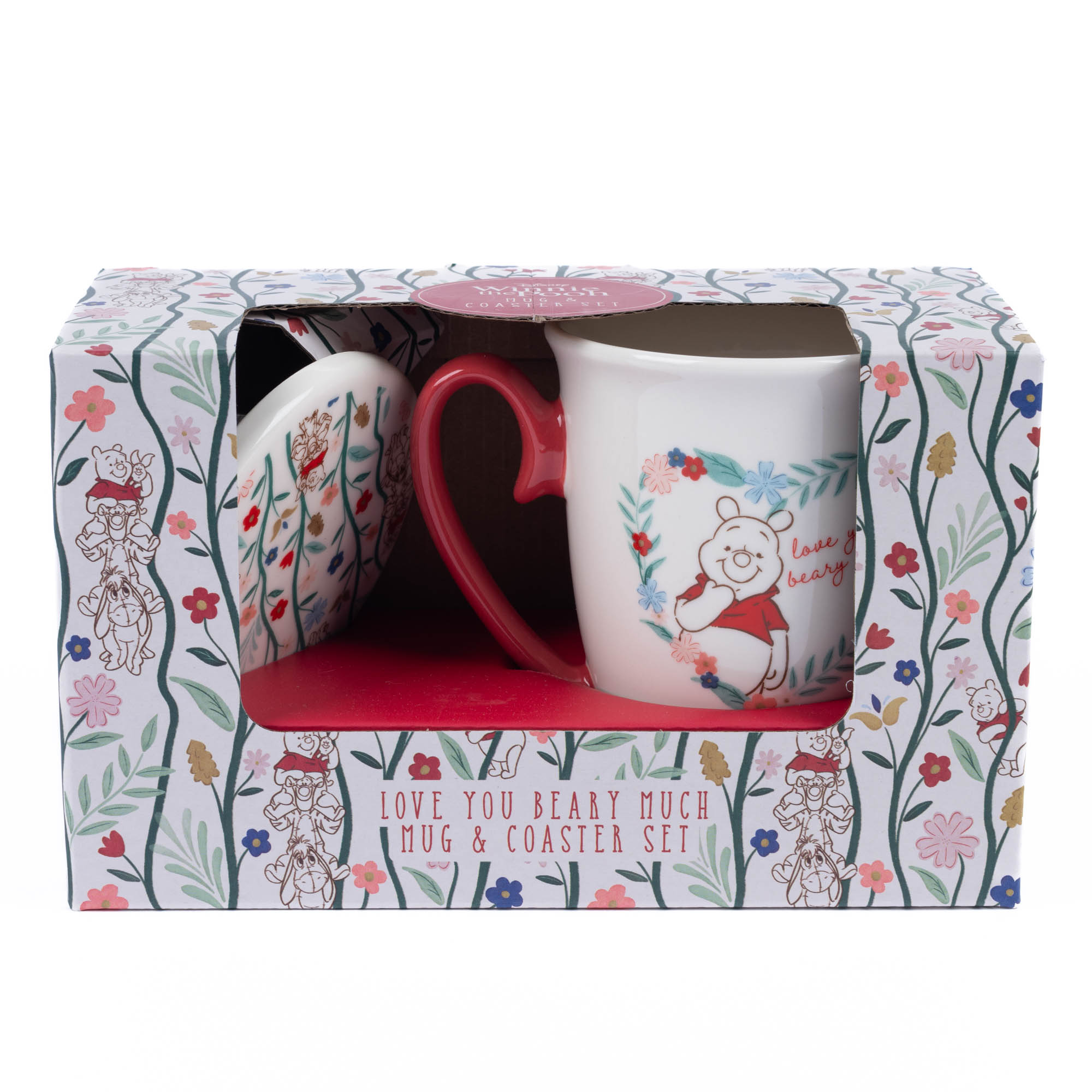 Love You Beary Much Winnie The Pooh Mug & Coaster Set