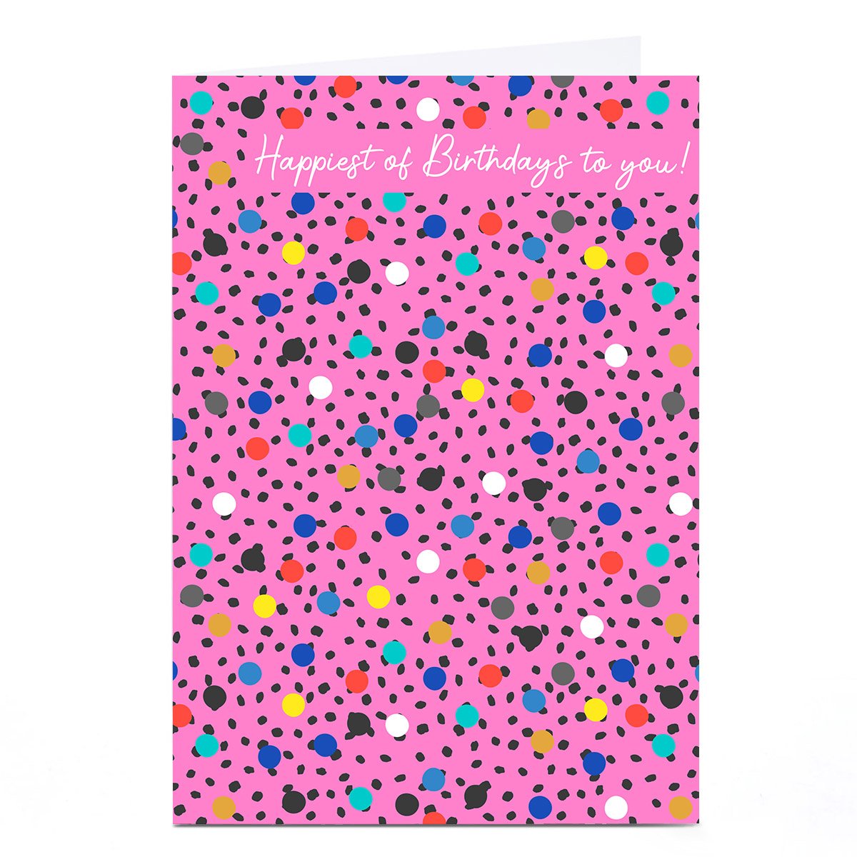 Personalised Rachel Griffin Birthday Card - Polka Dots