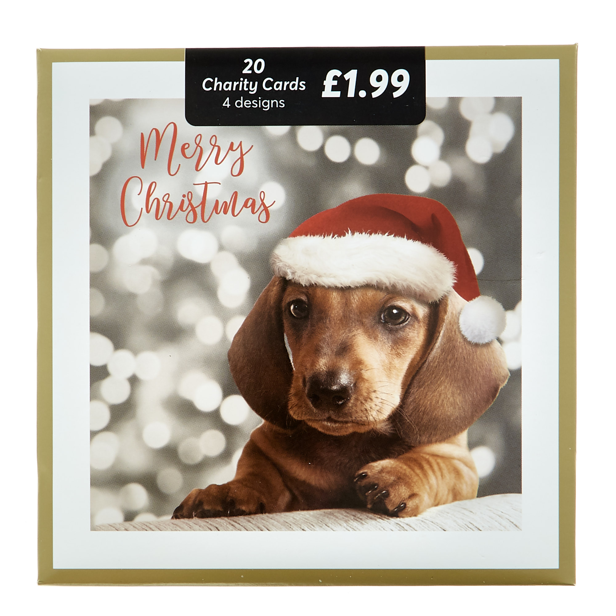 20 Dog-Themed Charity Christmas Cards - 4 Designs 