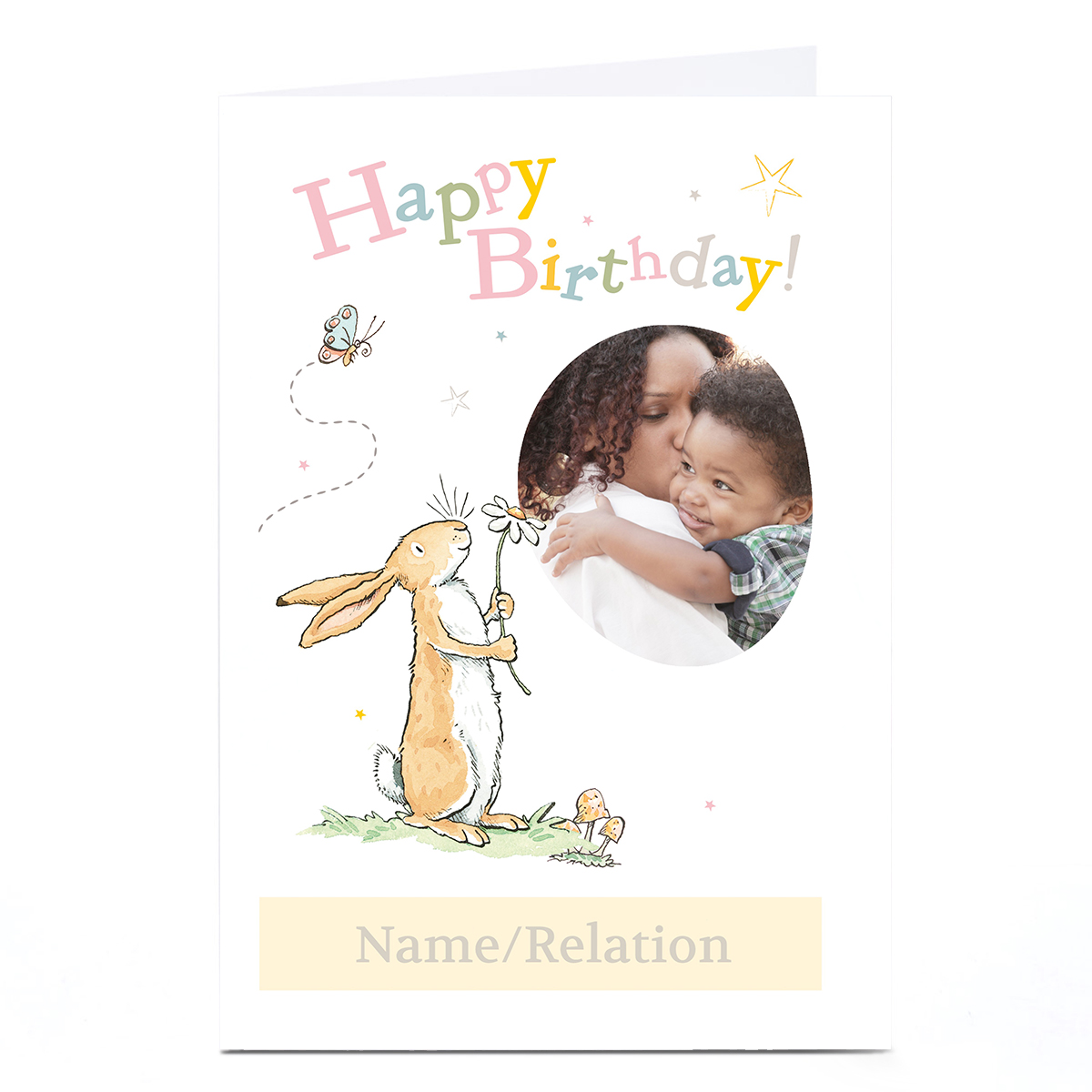 Personalised Birthday Card - Guess How Much I Love You, Photo Upload, Any Message