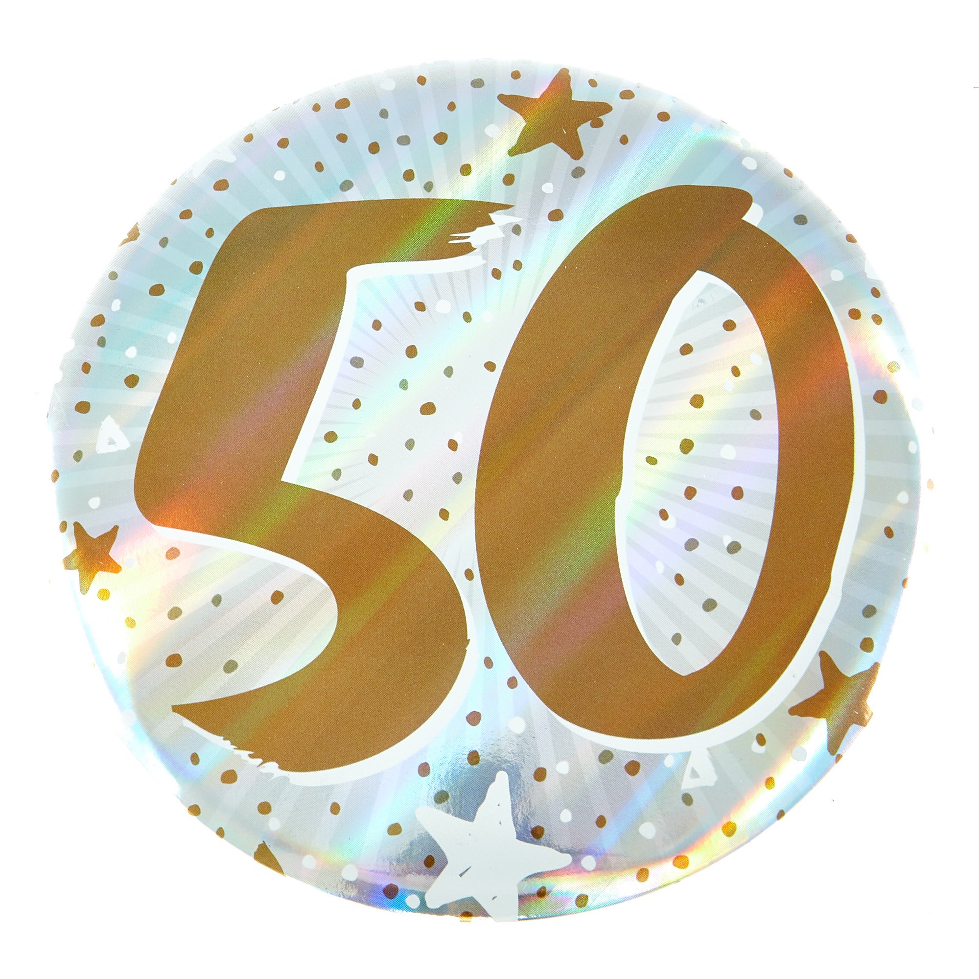 Giant 50th Birthday Badge - Blue