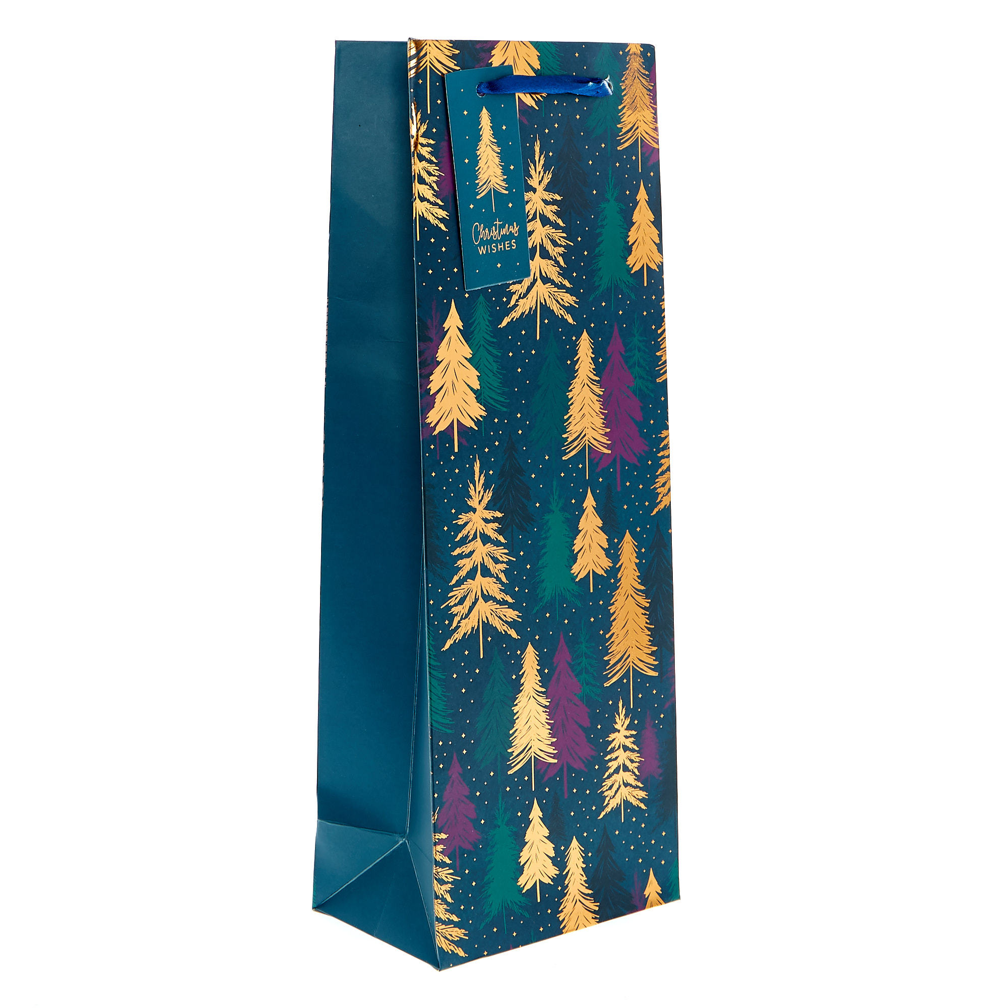 Festive Trees Christmas Bottle Bag