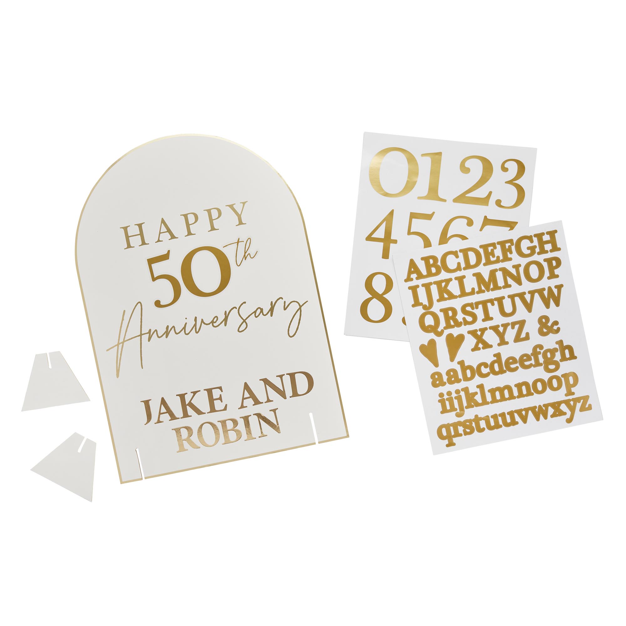 Happy Anniversary Customisable Table Sign