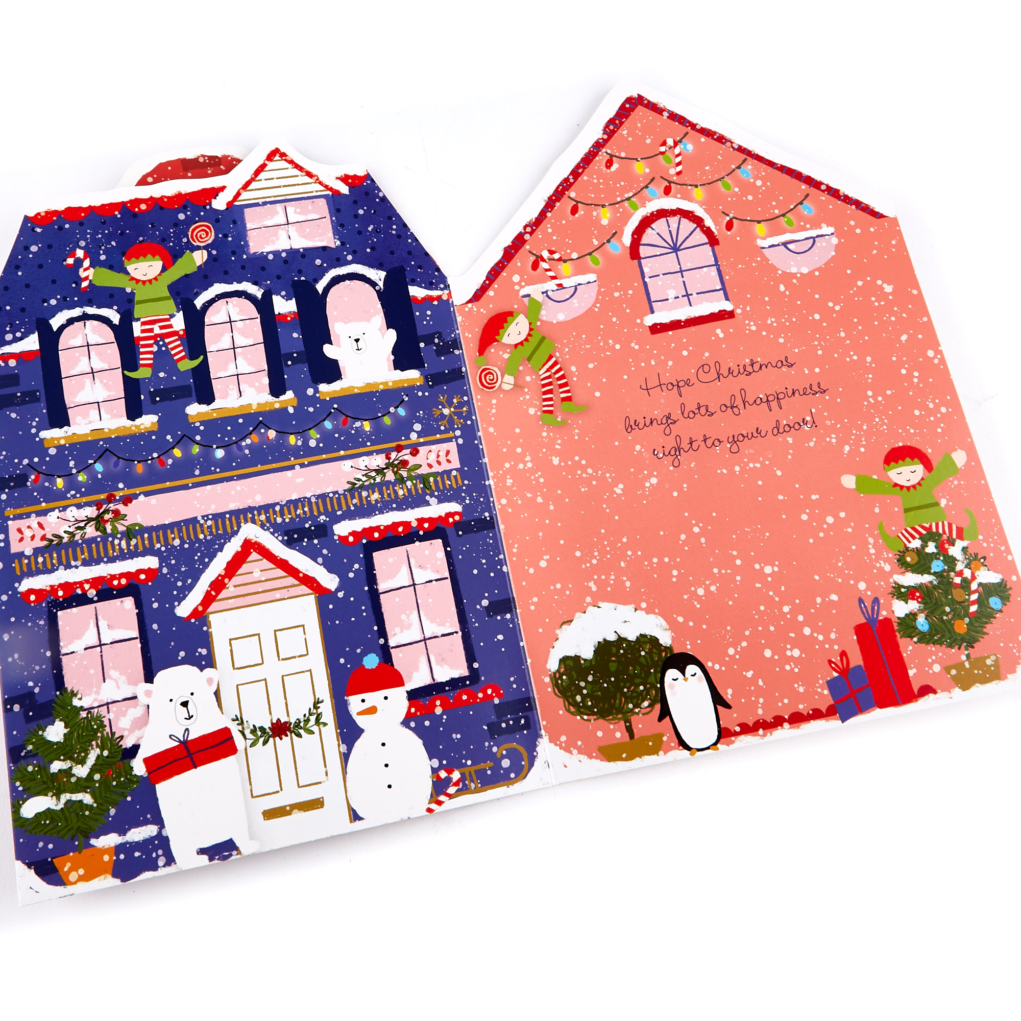 Christmas Card - From Our House To Yours, Cute
