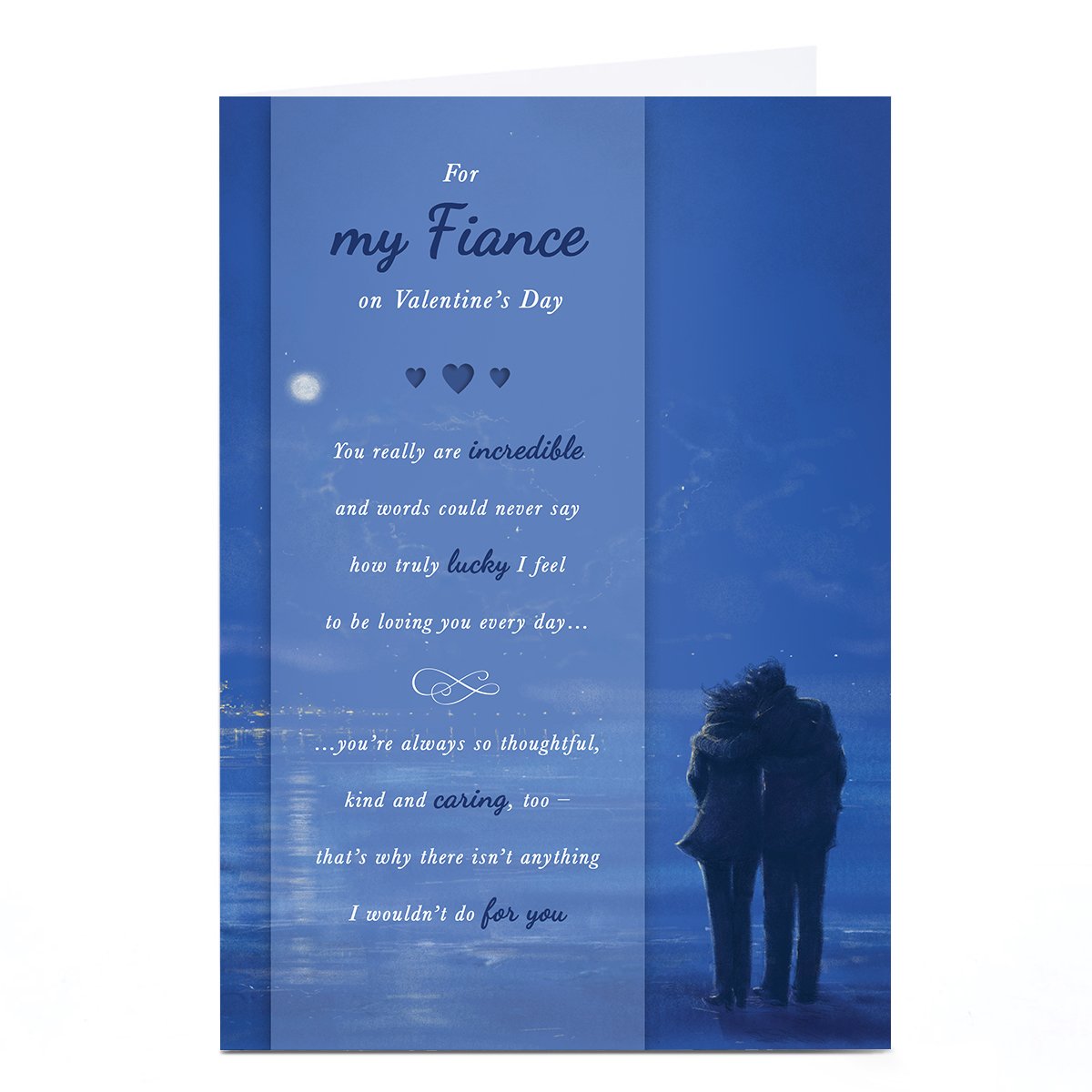Personalised Valentine's Day Card - There Isn't Anything I Wouldn't Do For You, My Fiance